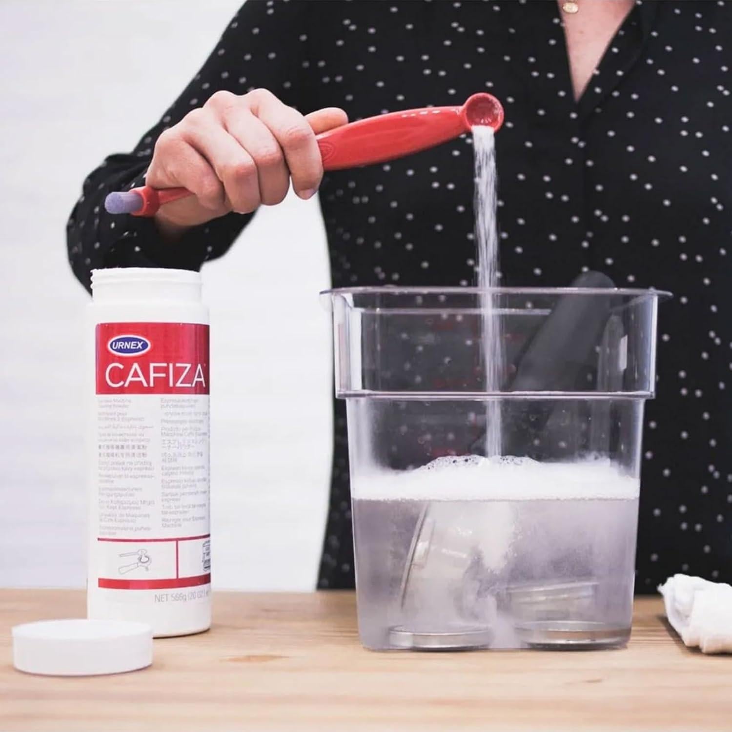 Polvo Limpiador Urnex Cafiza 566g para Máquinas de Espresso