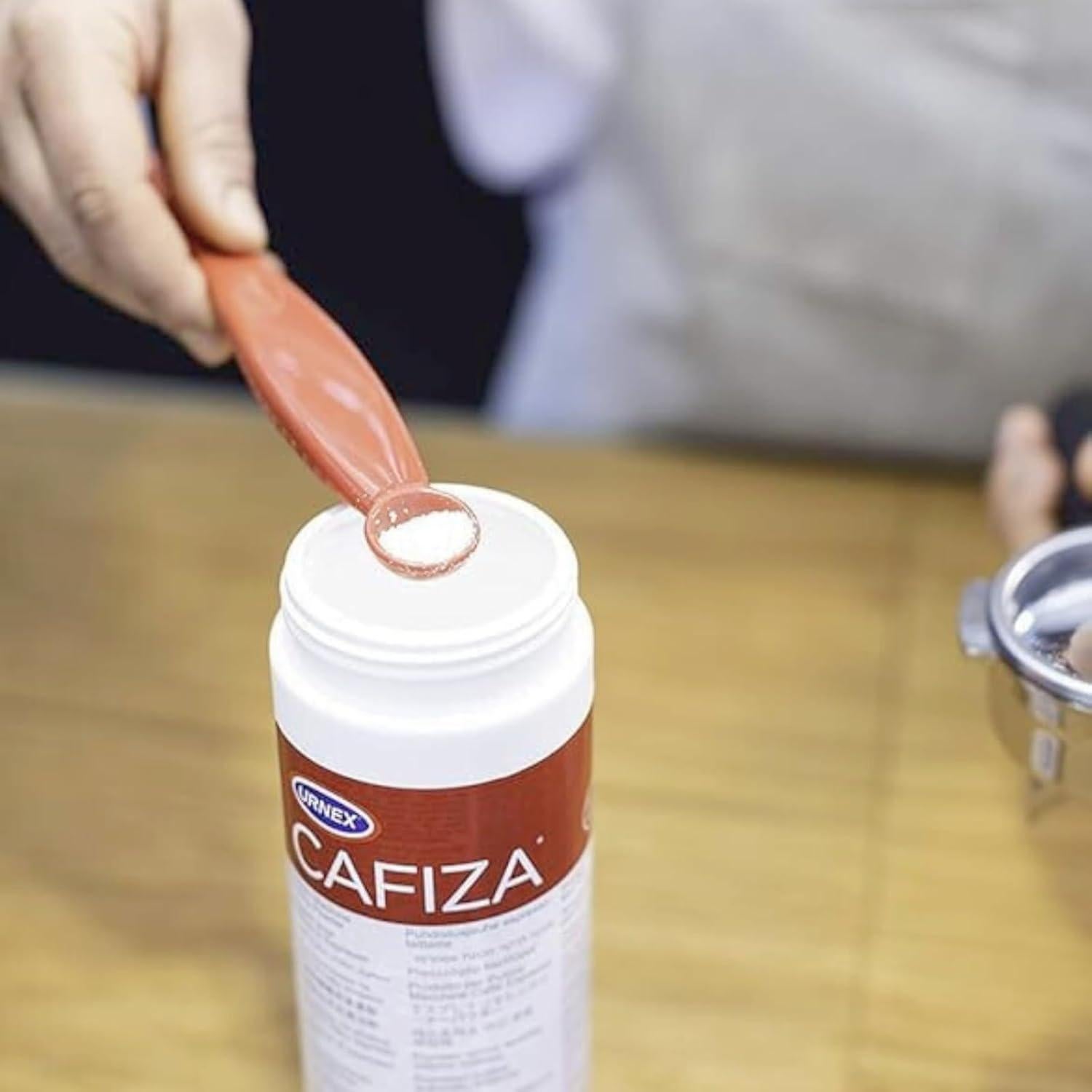 Polvo Limpiador Urnex Cafiza 566g para Máquinas de Espresso