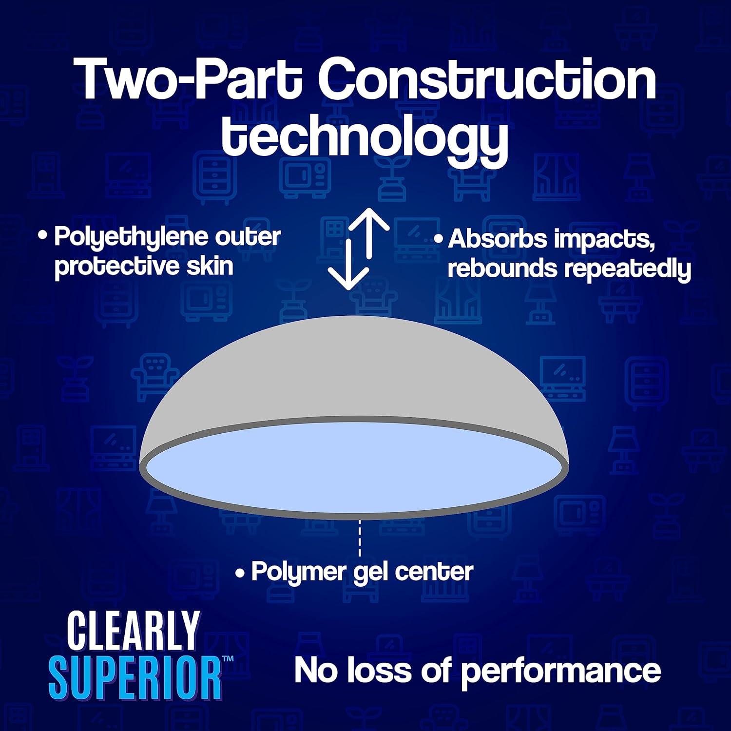 Protectores de Pared Rectangulares SAK - Paquete de 4 Unidades