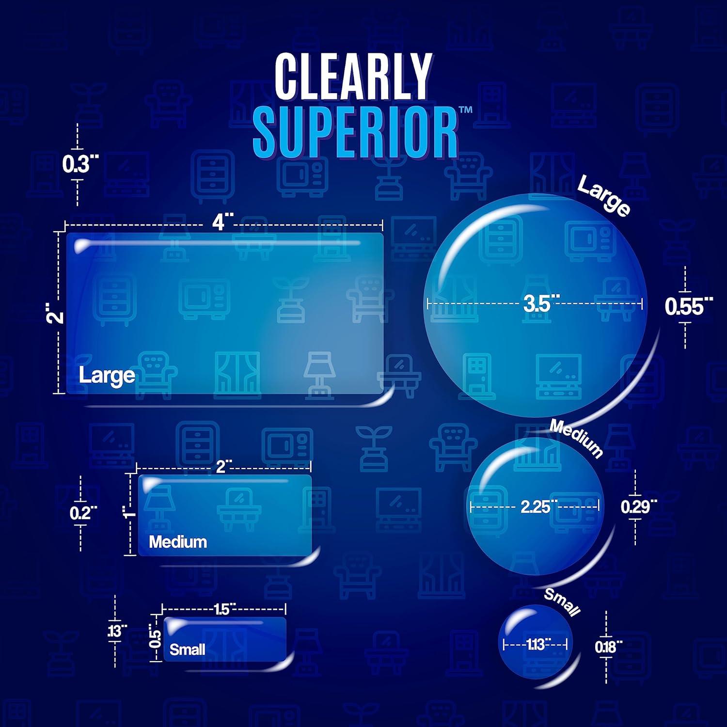 Protectores de Pared Rectangulares SAK - Paquete de 4 Unidades