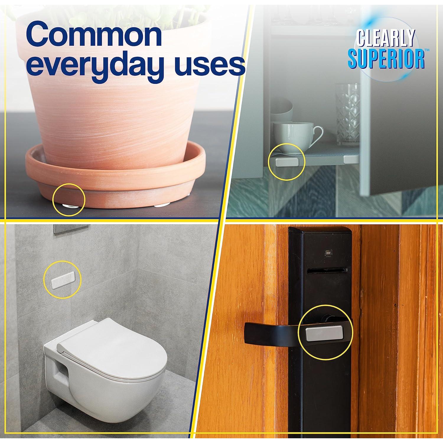 Protectores de Pared Rectangulares SAK - Paquete de 4 Unidades