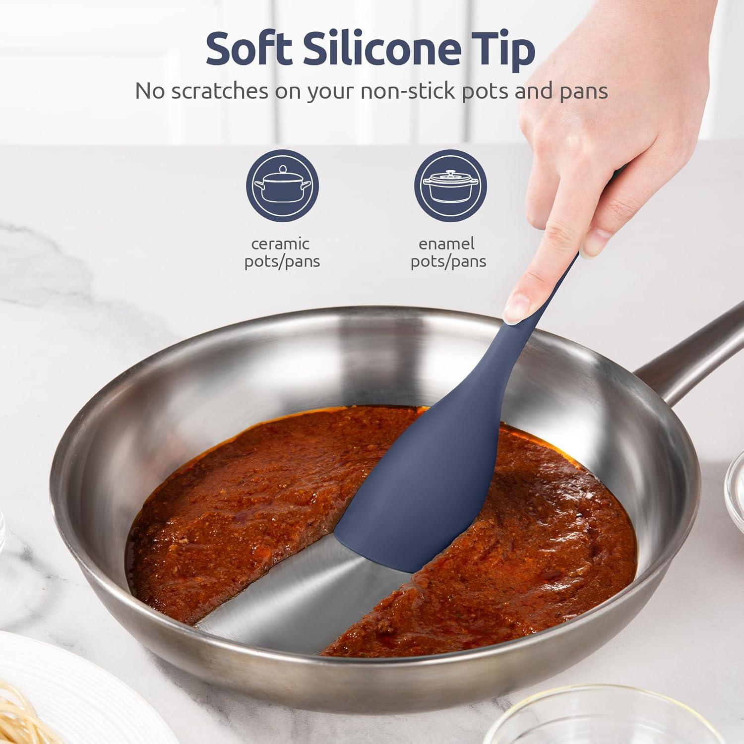 Espátula de Silicona U-Taste 27.94cm Resistente al Calor Azul