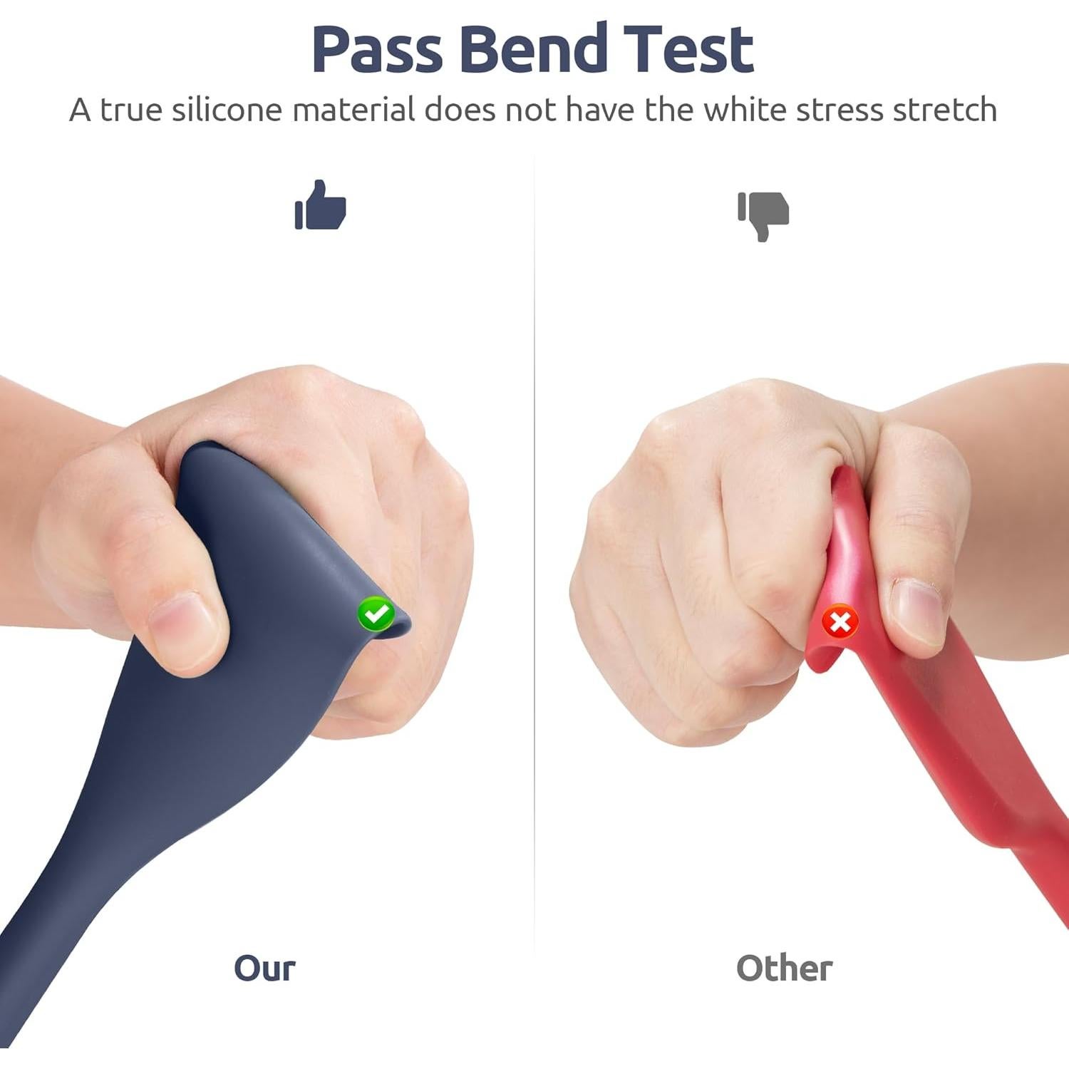 Espátula de Silicona U-Taste 27.94cm Resistente al Calor Azul