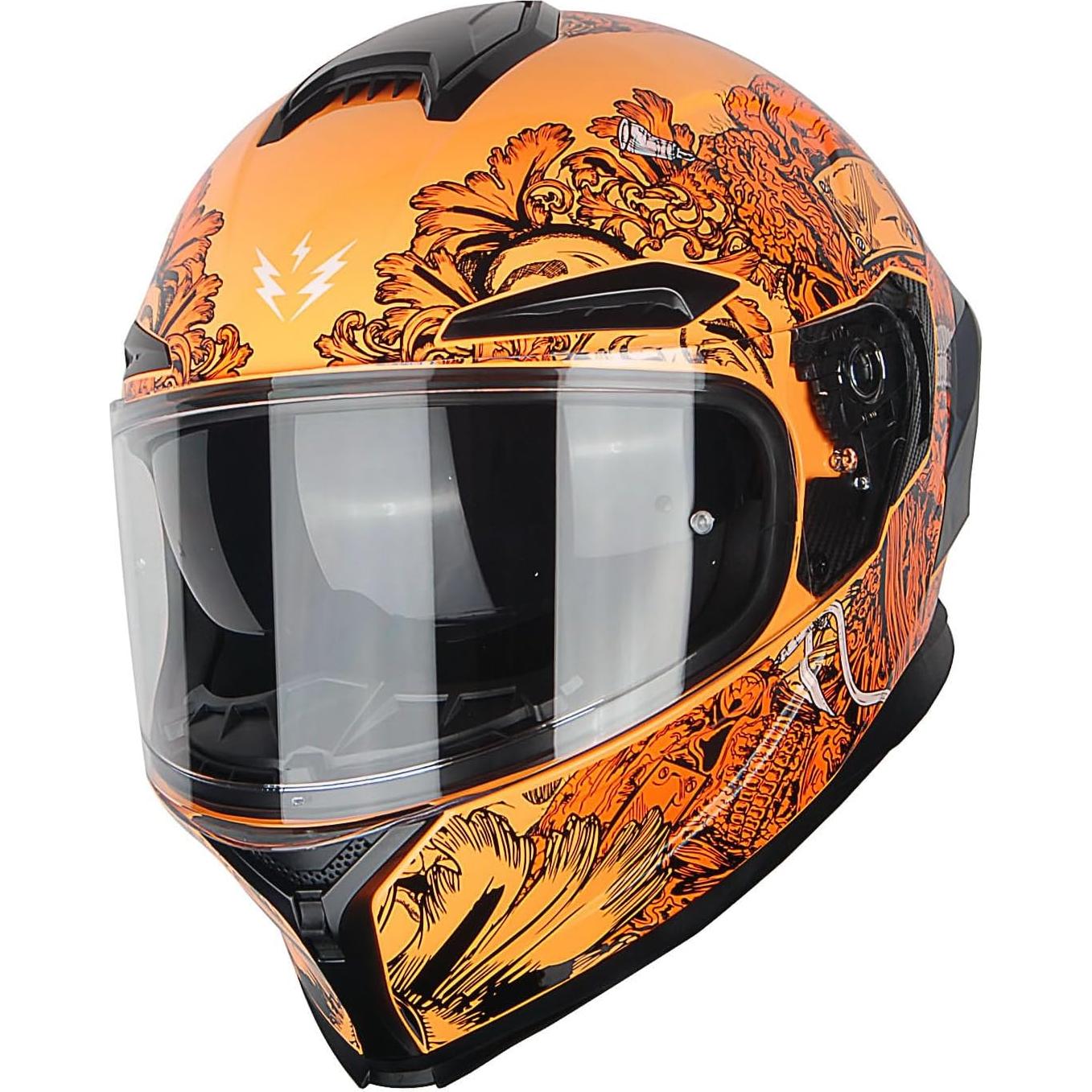 Casco de Moto 1Storm HJAH15 Doble Visor Talla S Gris