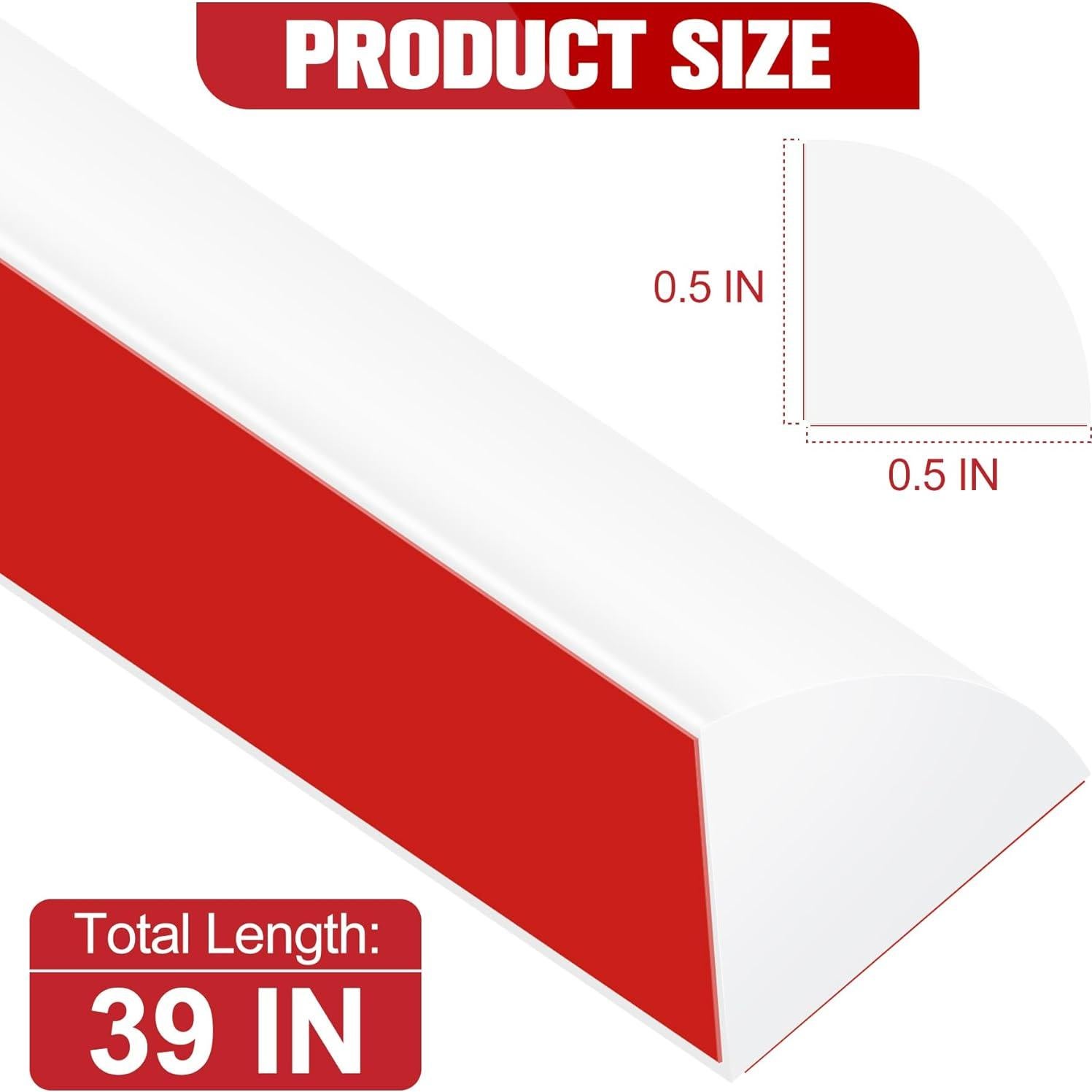 Moldura Flexible Autoadhesiva ToLanbbt 99 cm Blanca