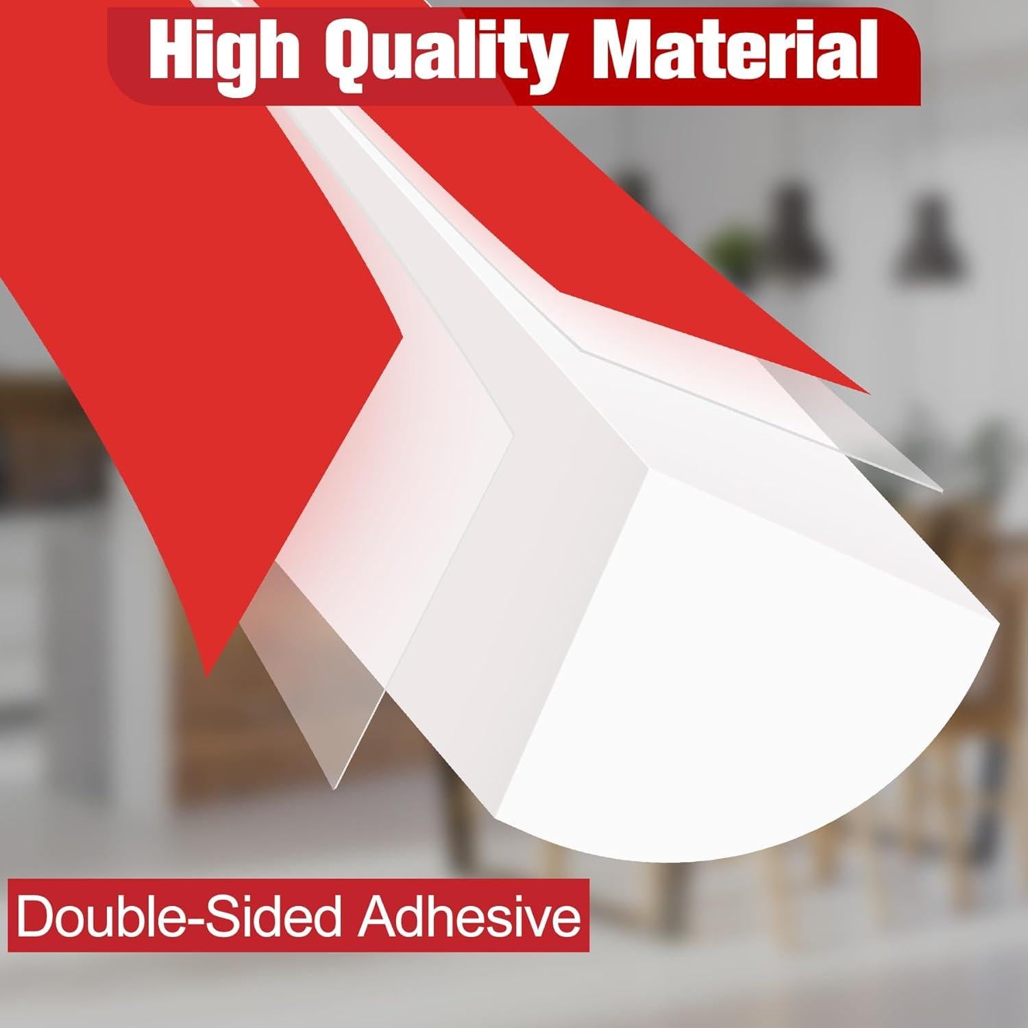 Moldura Flexible Autoadhesiva ToLanbbt 99 cm Blanca