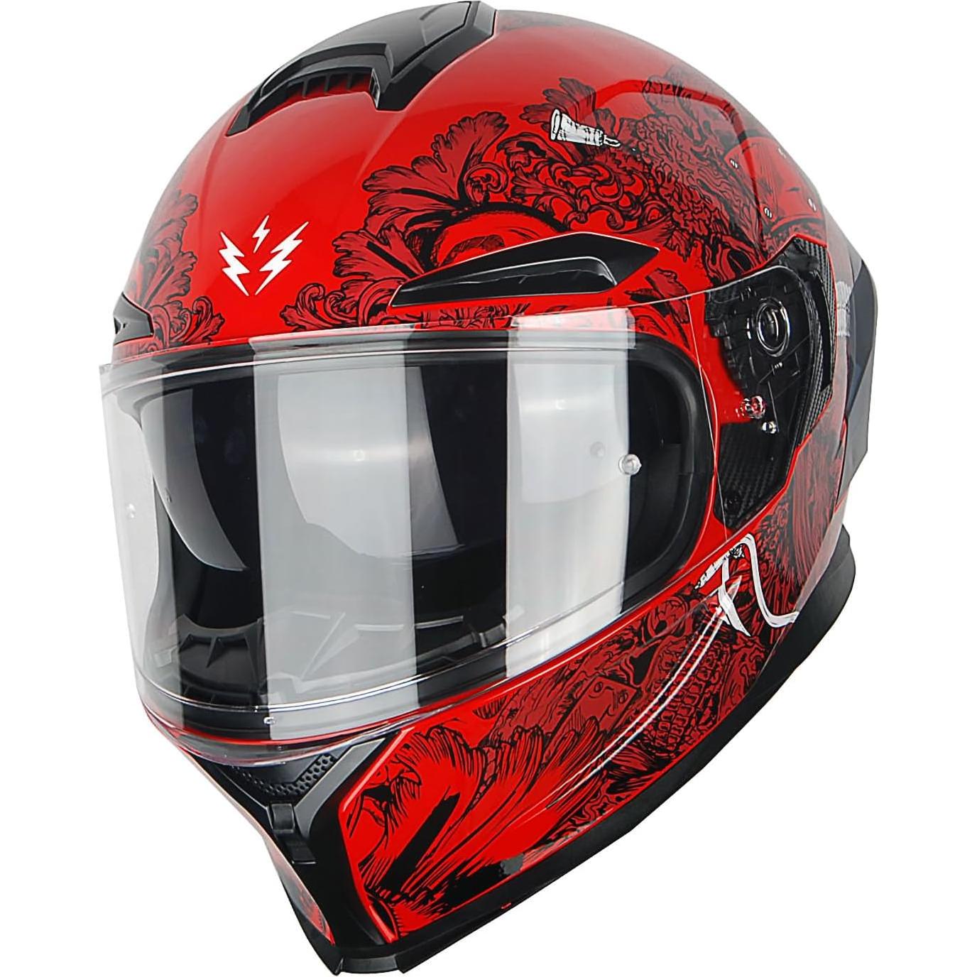 Casco de Moto 1Storm HJAH15 Doble Visera S 55-56 CM
