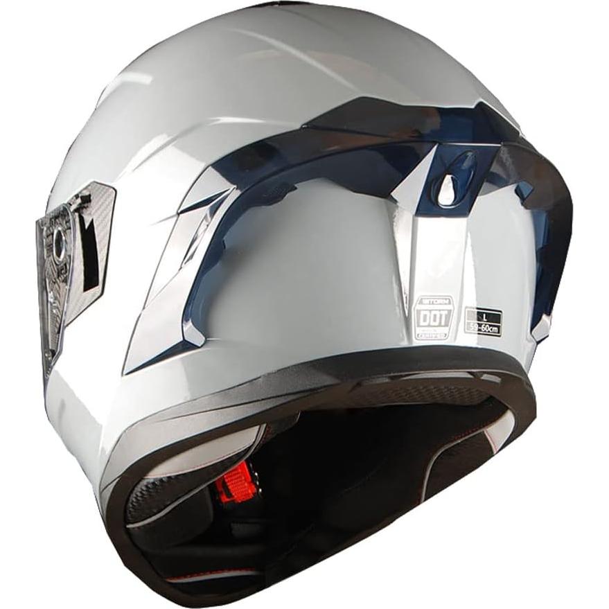 Casco de Moto 1Storm HJAH15 Doble Visor Talla S Gris