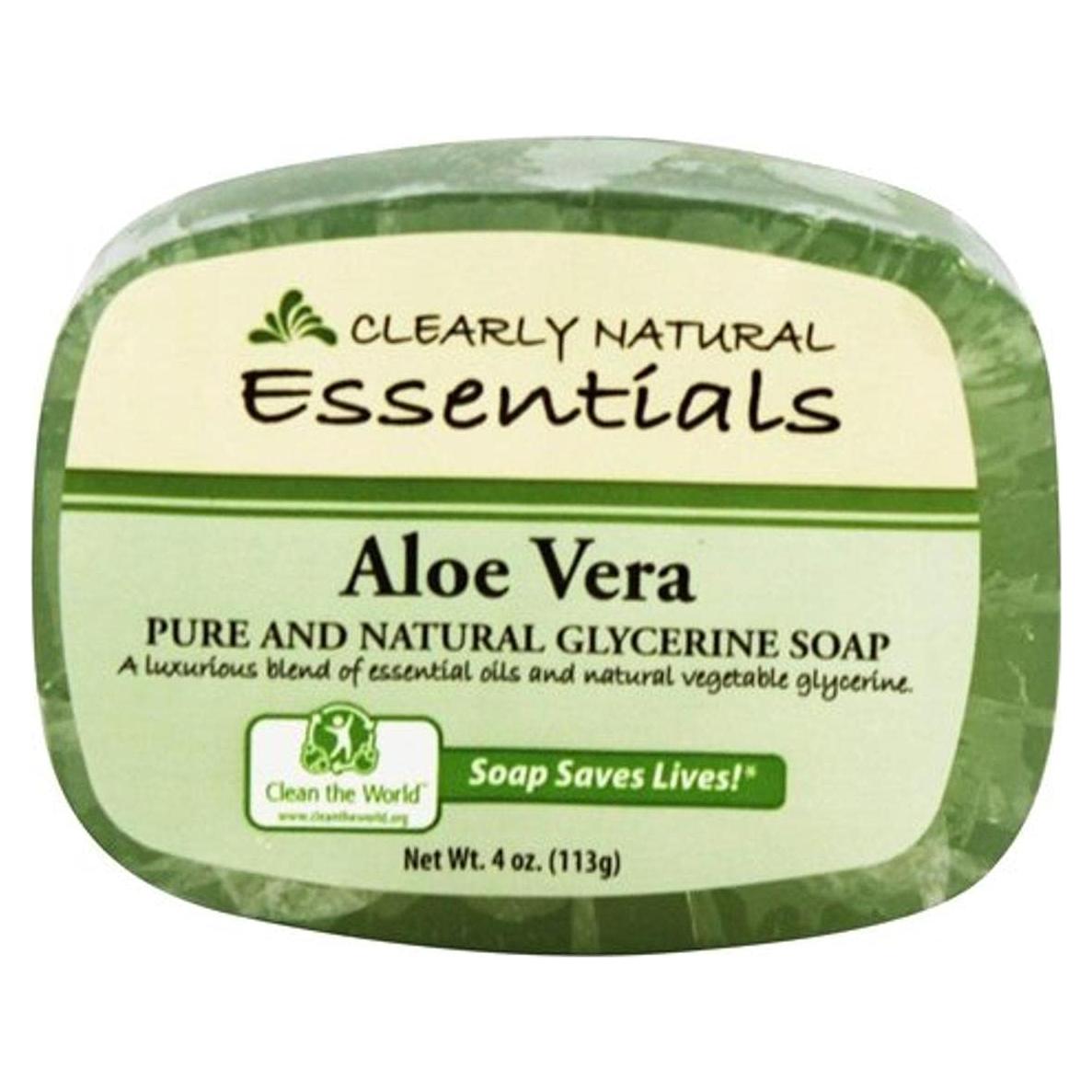 Jabón de Glicerina Aloe Vera Clearly Natural 113.4 g