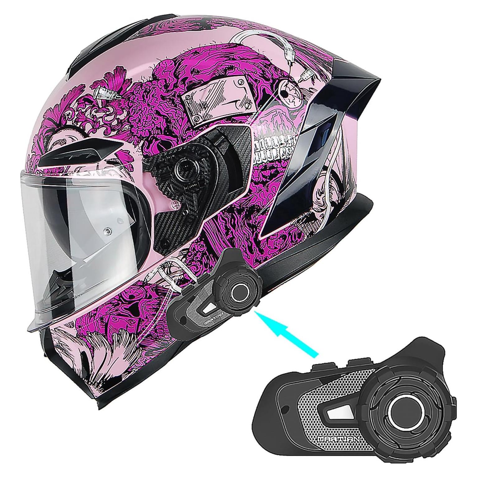 Casco de Moto 1Storm HJAH15 Doble Lente S 55-56 CM
