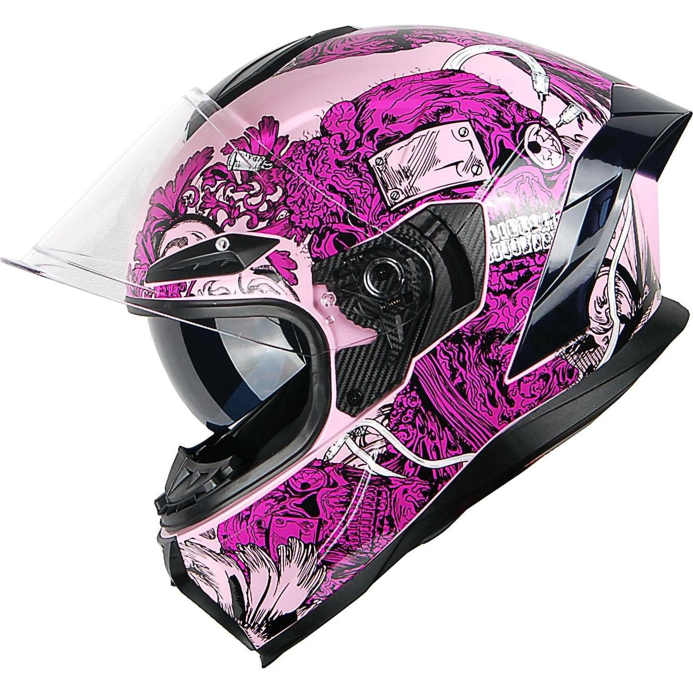 Casco de Moto 1Storm HJAH15 Doble Lente S 55-56 CM