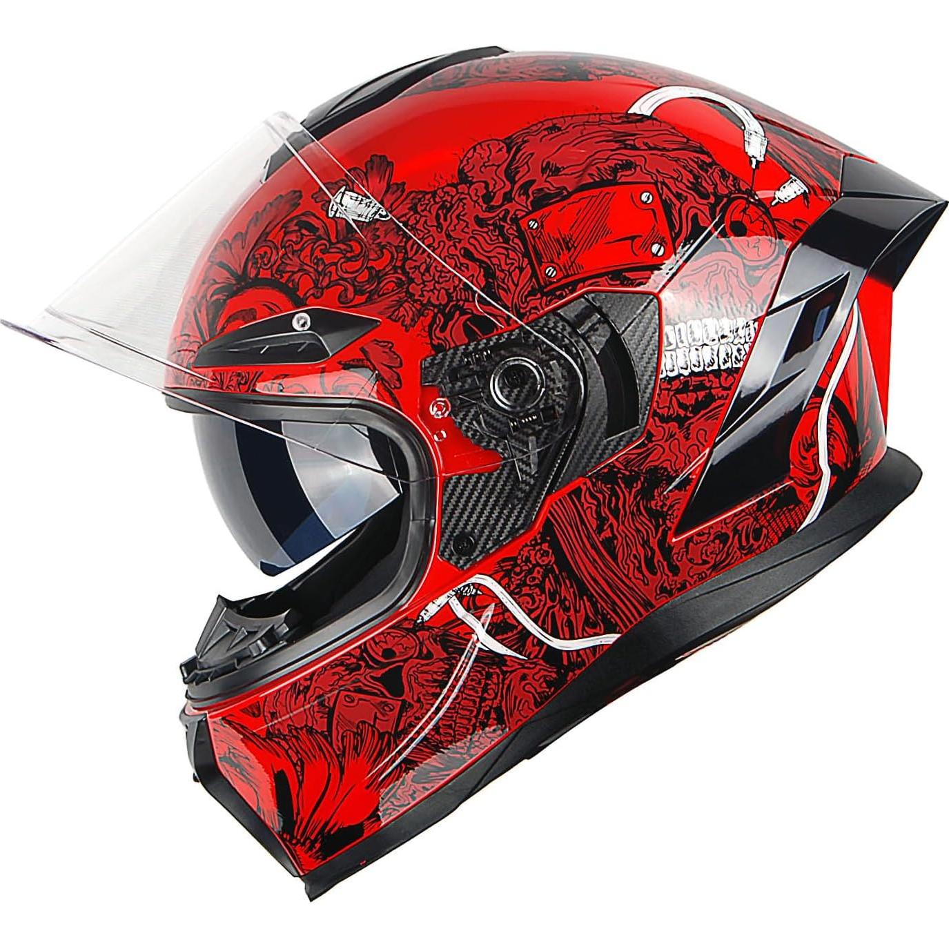 Casco de Moto 1Storm HJAH15 Doble Lente UV S 55-56 CM