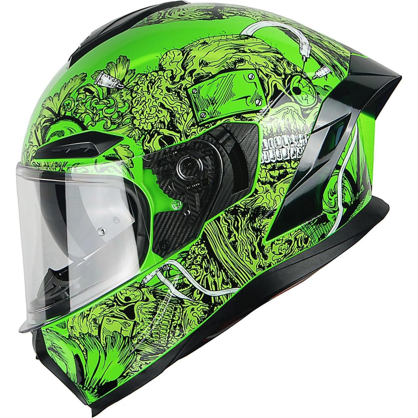 Casco de Moto 1Storm HJAH15 Doble Lente UV S 55-56 CM