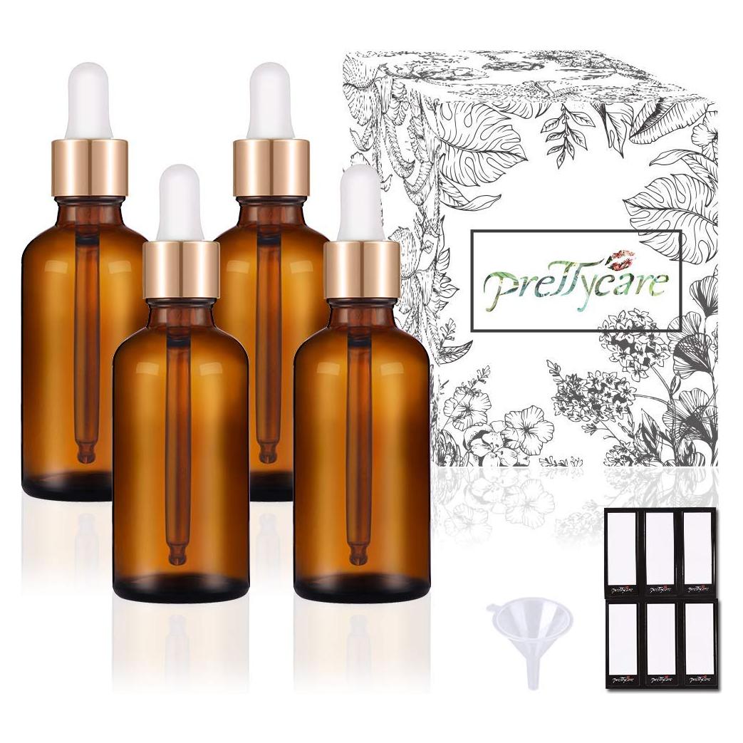 Botellas de Goteo 30 ml PrettyCare Ámbar para Aceites Esenciales