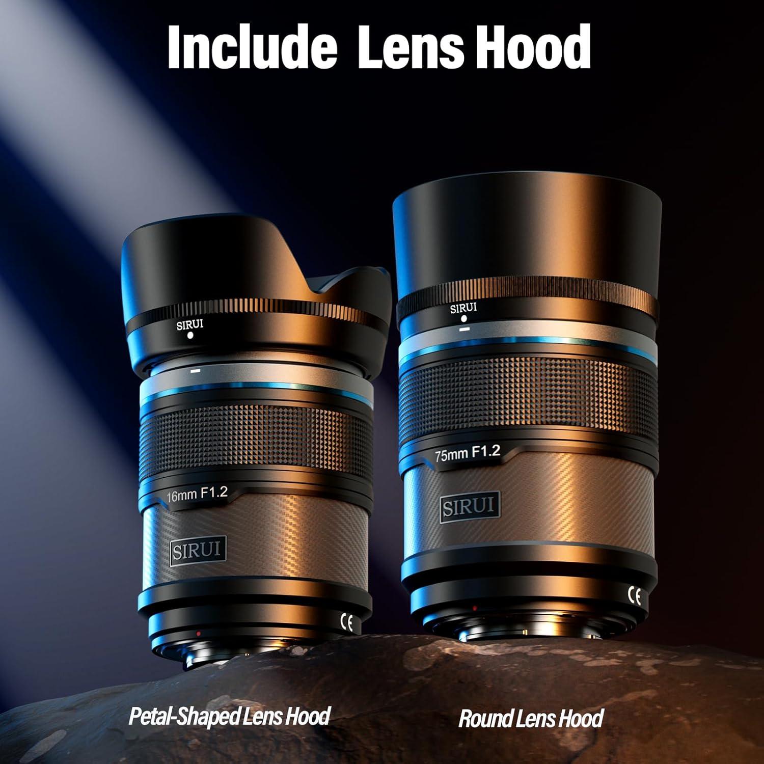 Lente Gran Angular Autofocus SIRUI 16mm F1.2 para APS-C