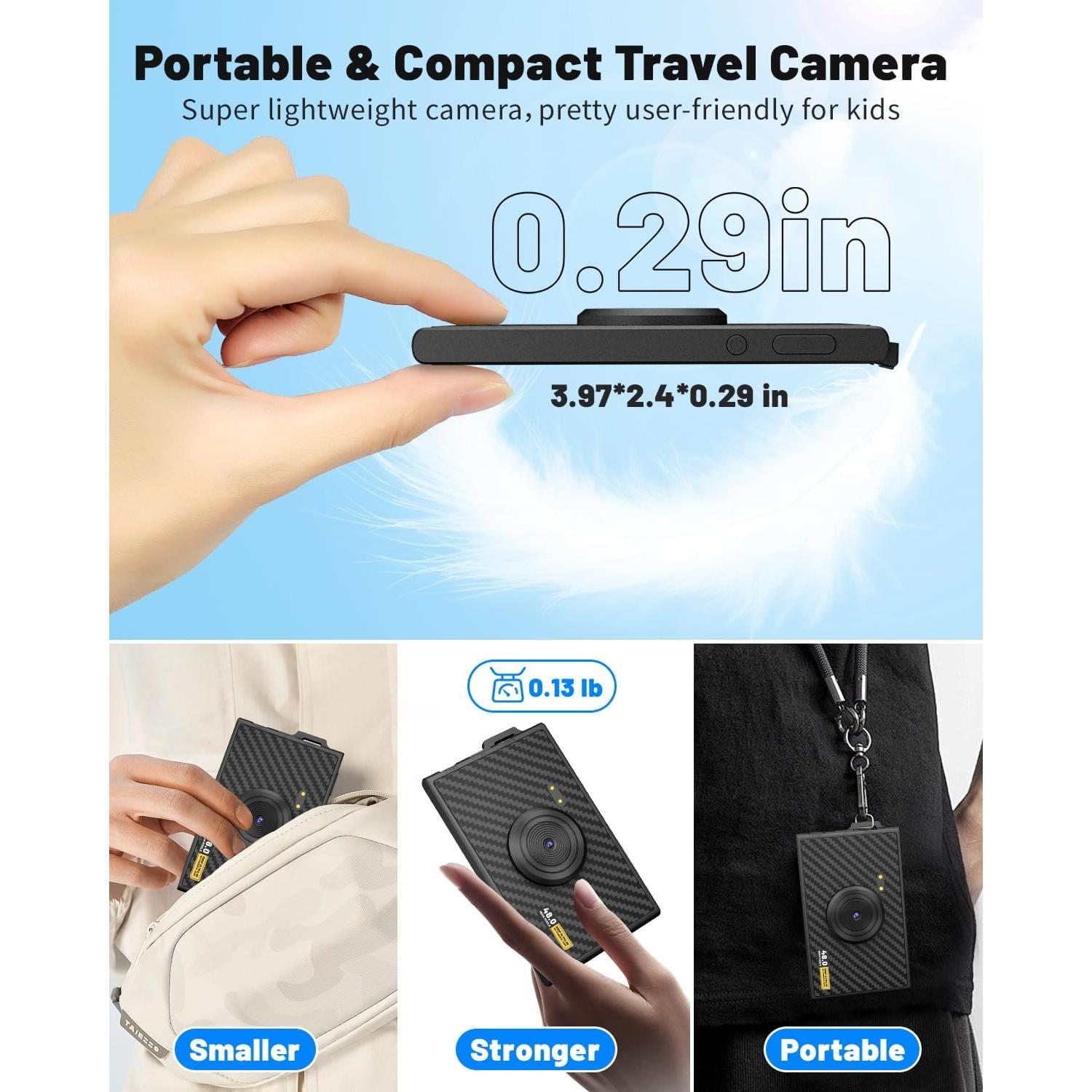 Cámara Digital Compacta FKATEEN DC03 48MP FHD 1080P Niños