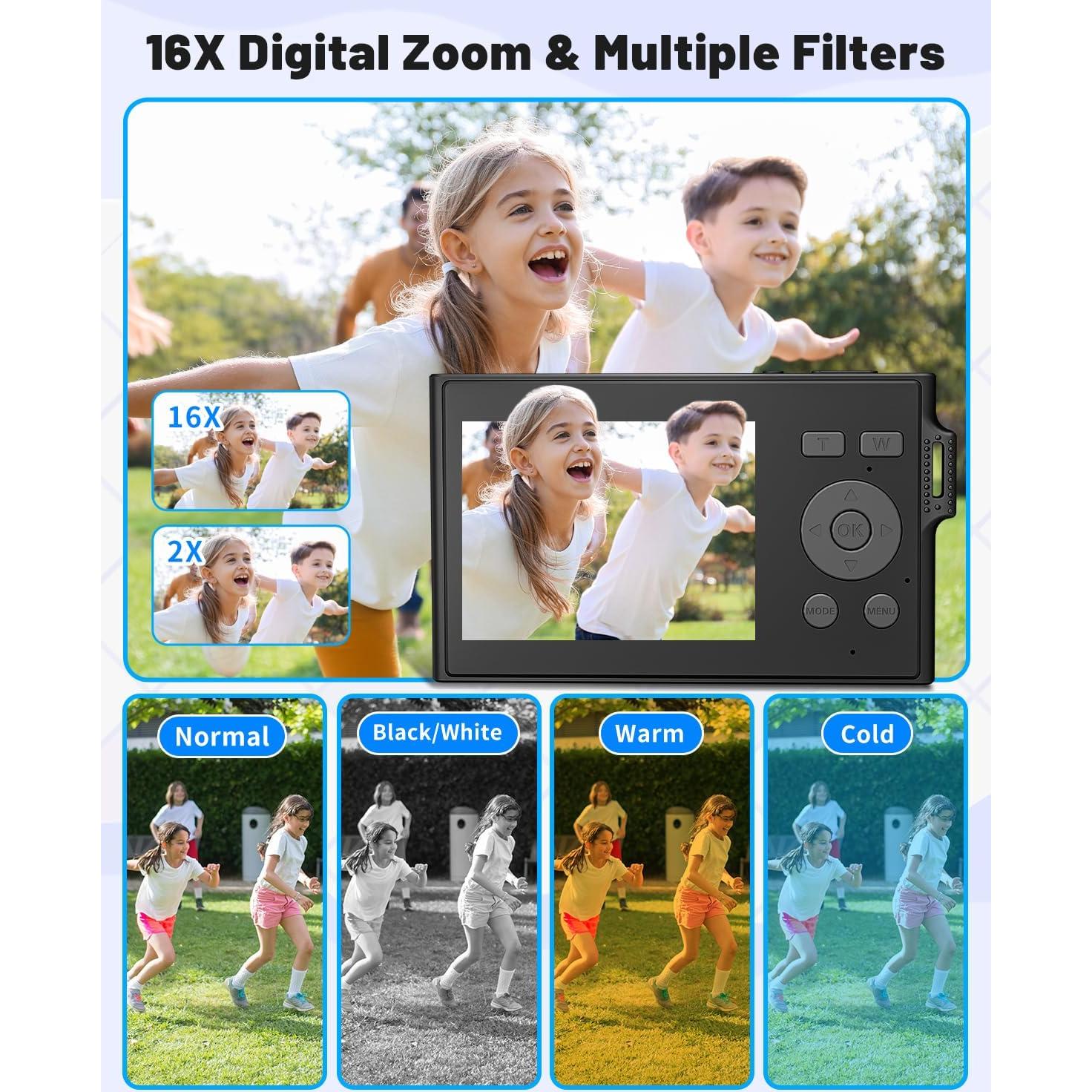 Cámara Digital Compacta FKATEEN DC03 48MP FHD 1080P Niños