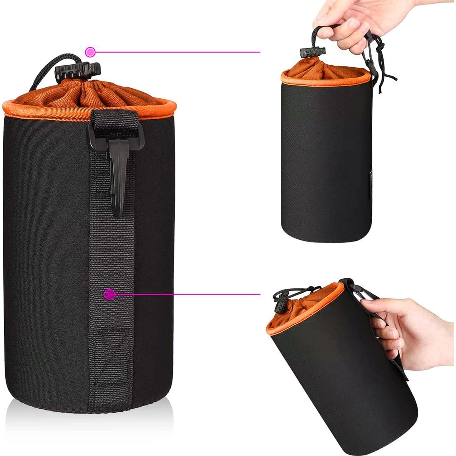 Bolsa Protectora para Lentes Lywencom - Impermeable Naranja