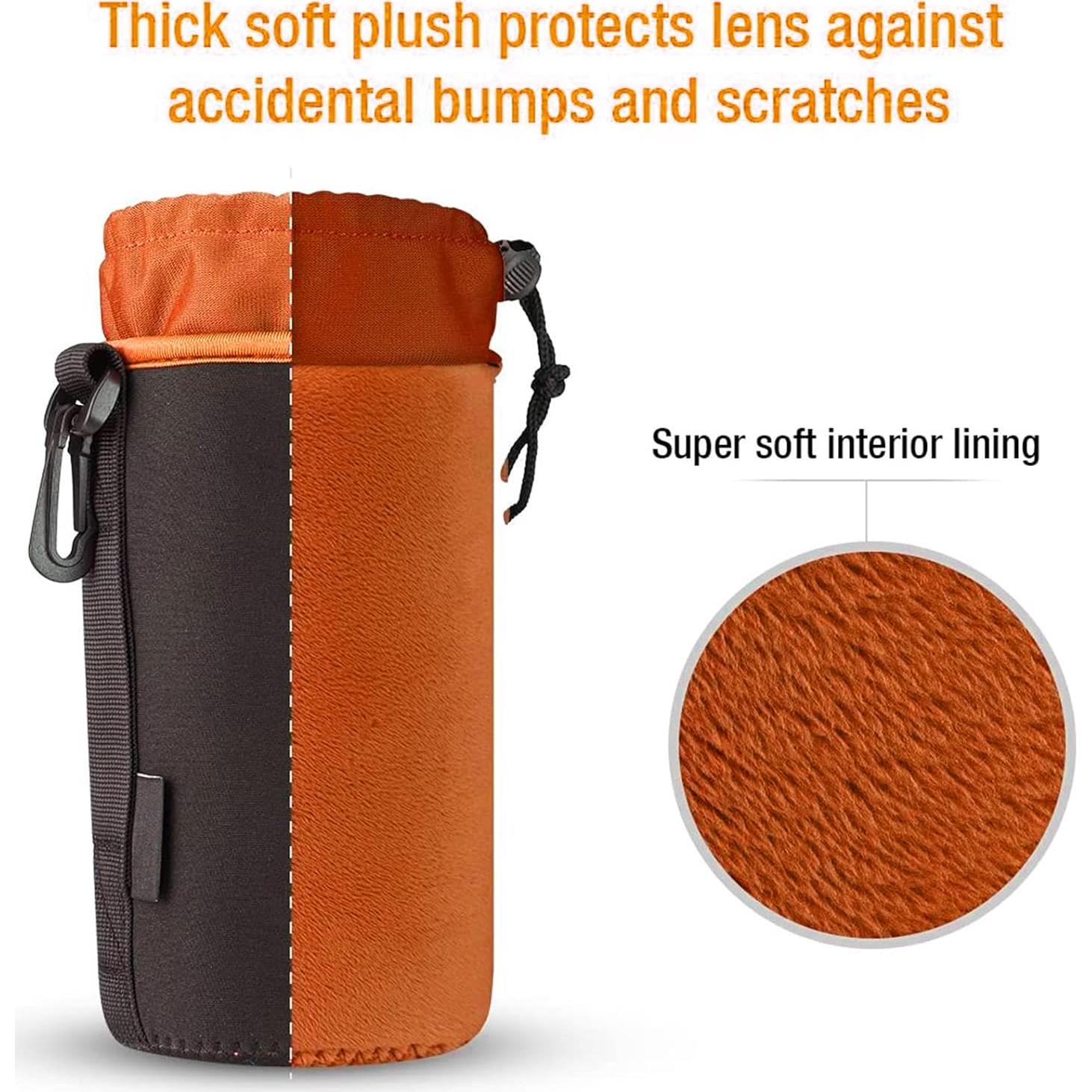 Bolsa Protectora para Lentes Lywencom - Impermeable Naranja