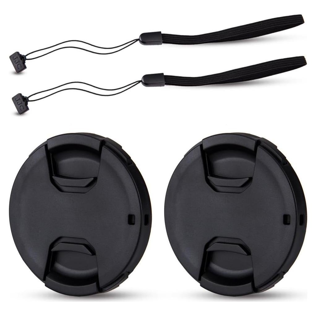 Paquete de 2 Tapas de Lente Frontal JJC 37mm con Sujetador