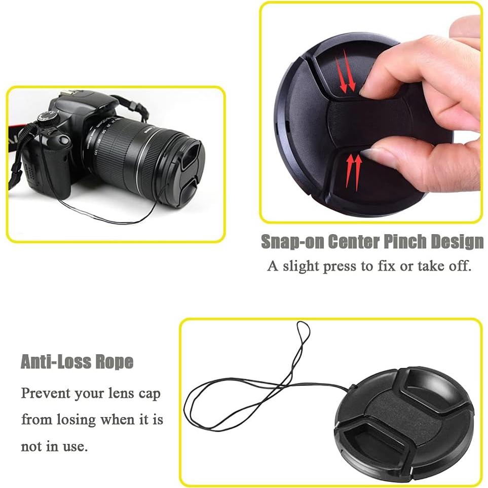 Tapa de Lente Frontal 37mm Fire Rock - 2 Paquetes