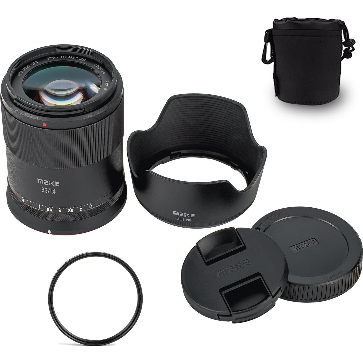 Lente Prime Meike 33mm F1.4 Auto Enfoque para Fujifilm