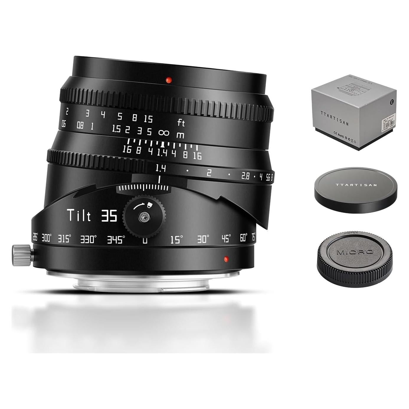 Lente TTArtisan 35mm f1.4 Inclinación y Desplazamiento M43