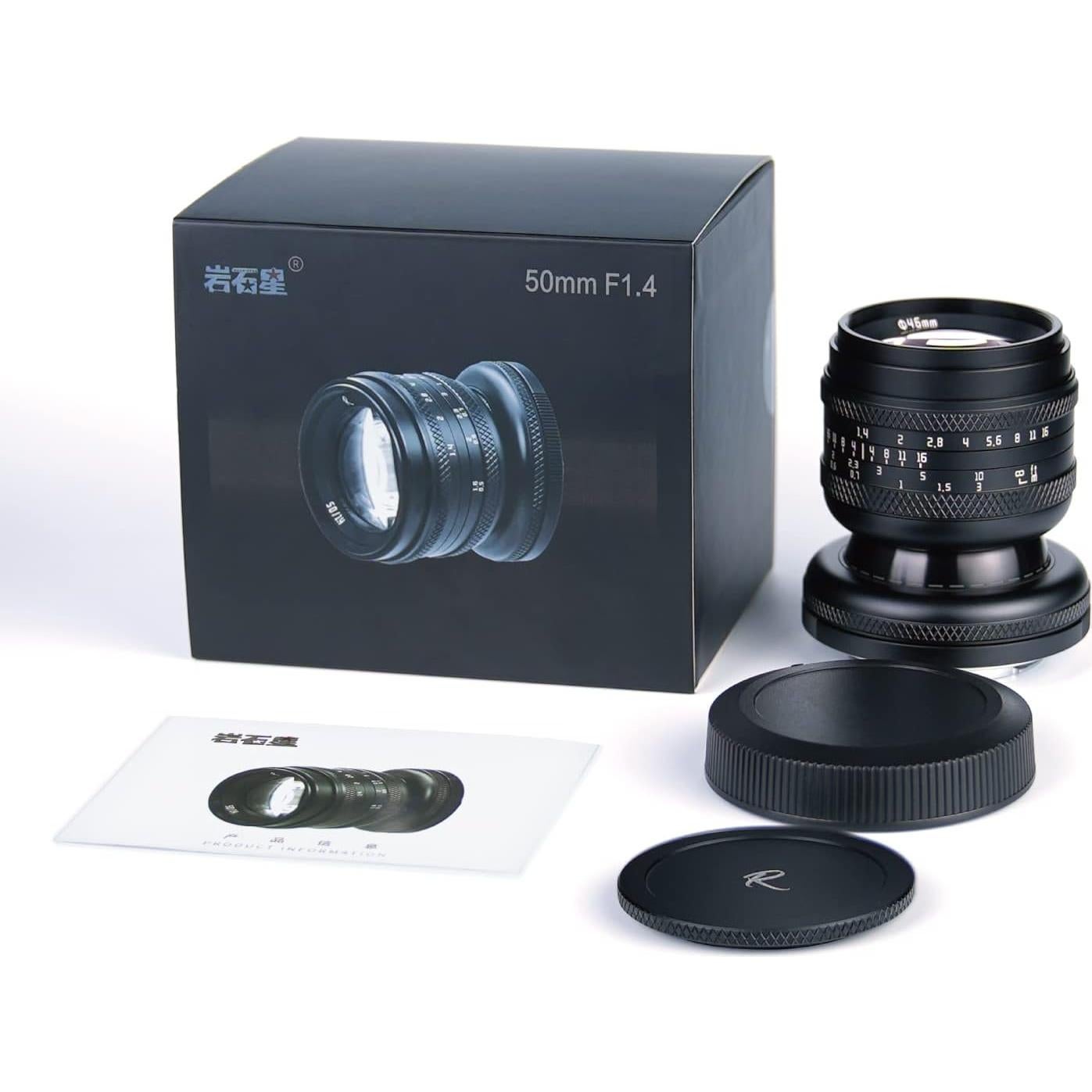 Lente AstrHori 50mm F1.4 Manual Inclinable para M43