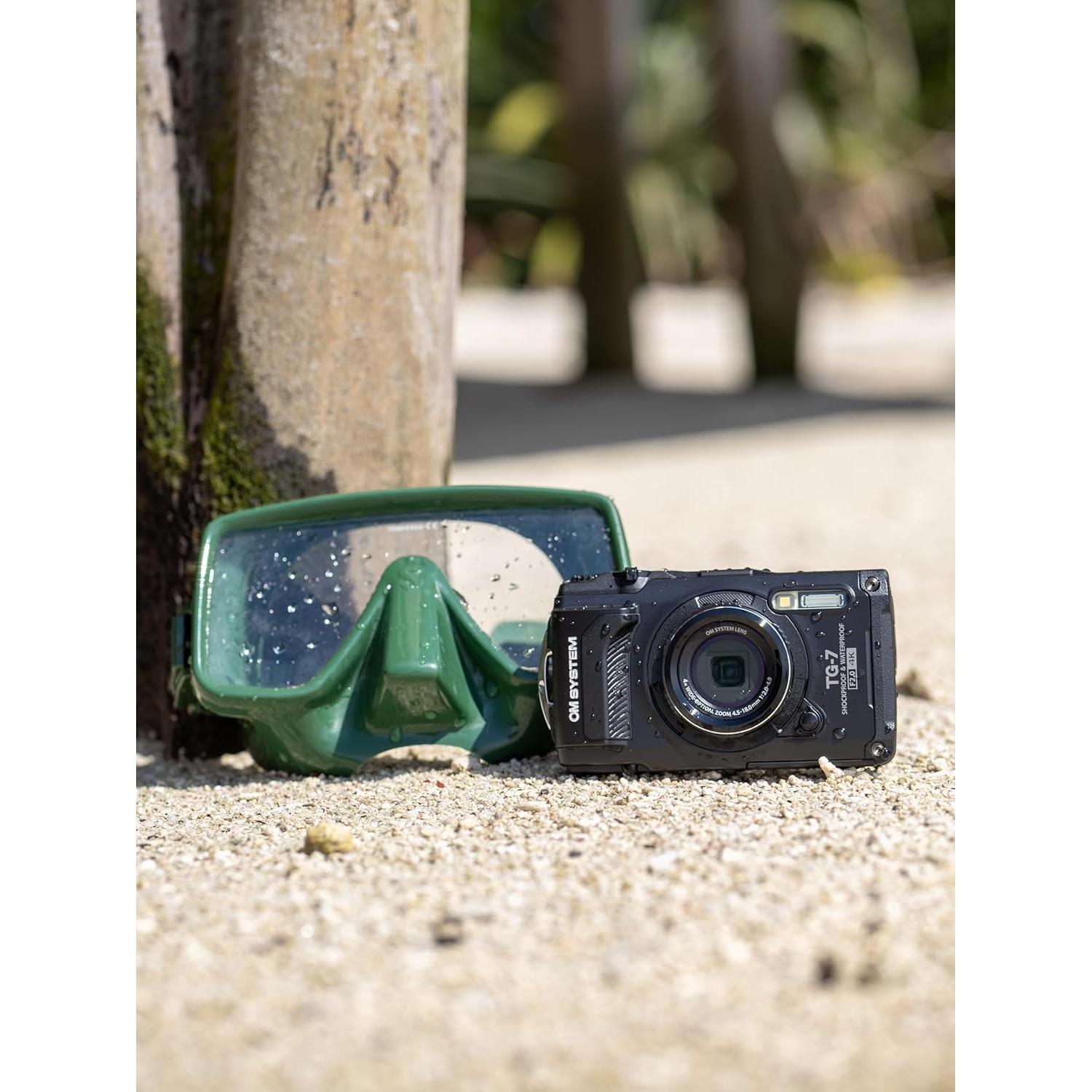 Cámara Submarina OM SYSTEM Tough TG-7 Negra 12MP 4K Impermeable