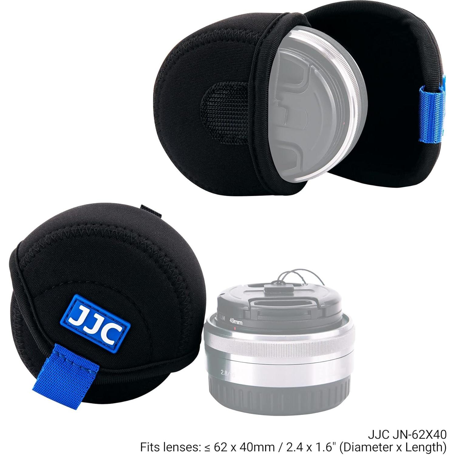 Funda de Lente de Neopreno JJC para Lentes Sin Espejo 62x40mm