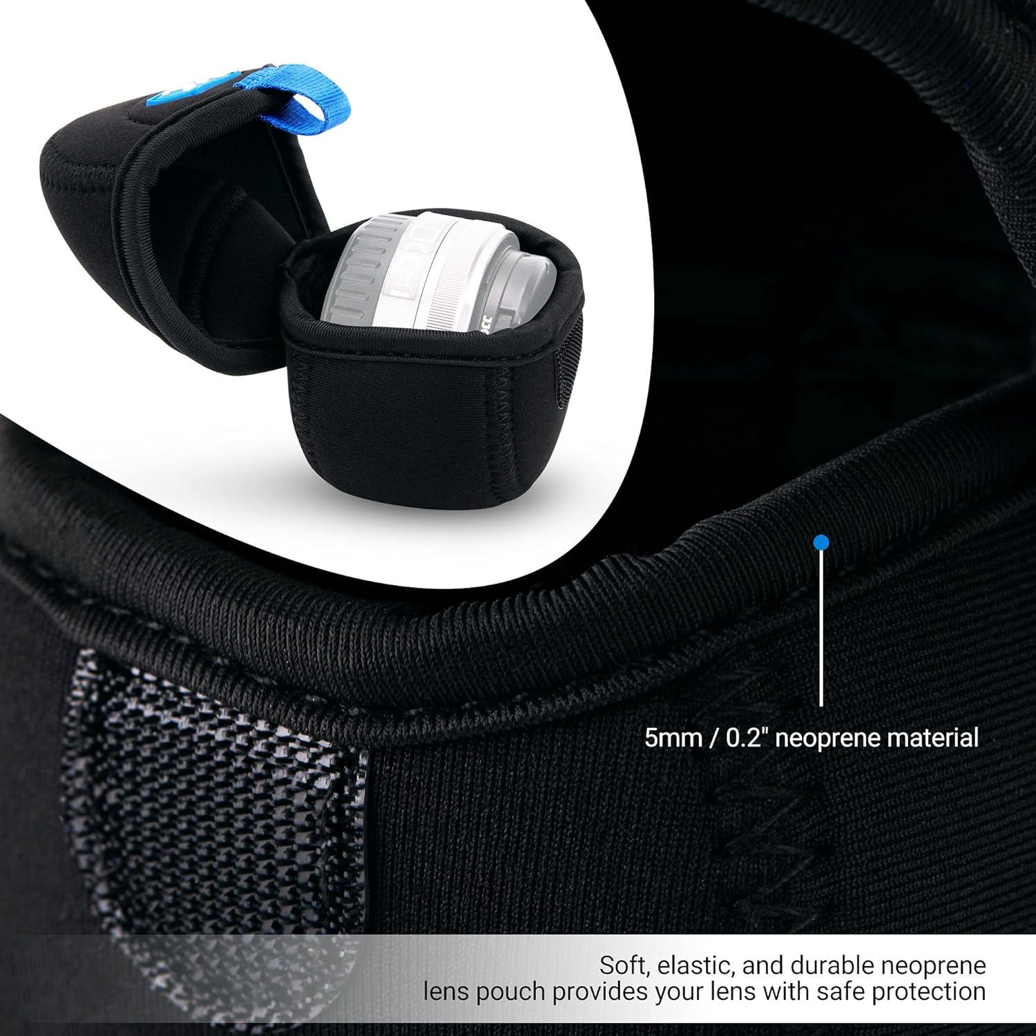 Funda de Lente de Neopreno JJC para Lentes Sin Espejo 62x40mm