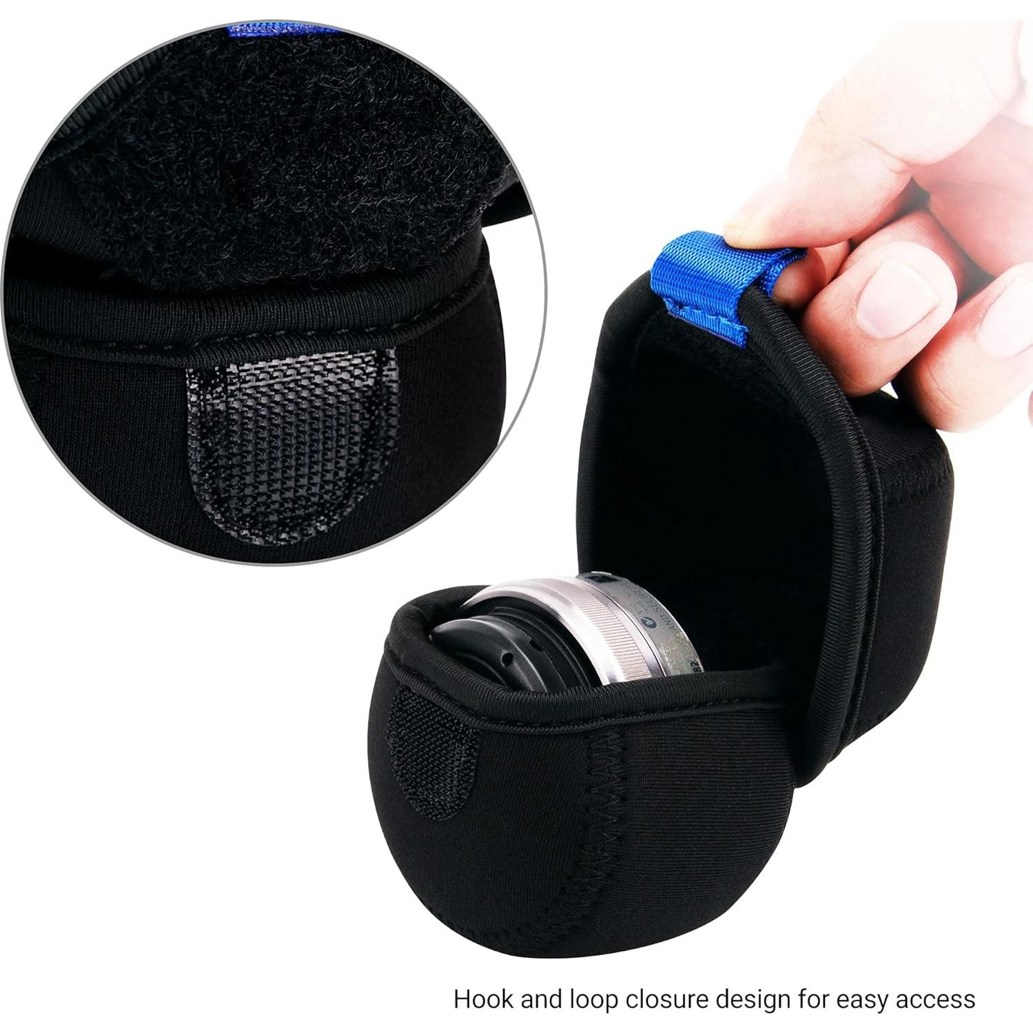 Funda de Lente de Neopreno JJC para Lentes Sin Espejo 62x40mm