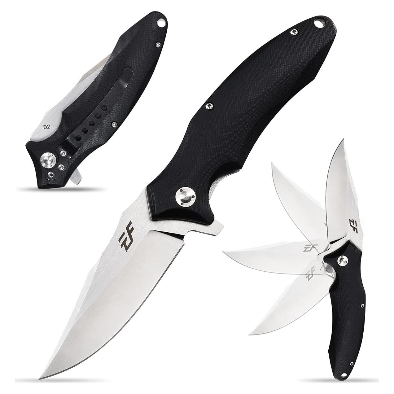 Cuchillo Plegable Eafengrow EF339 Hoja D2 Mango G10 20.3 cm