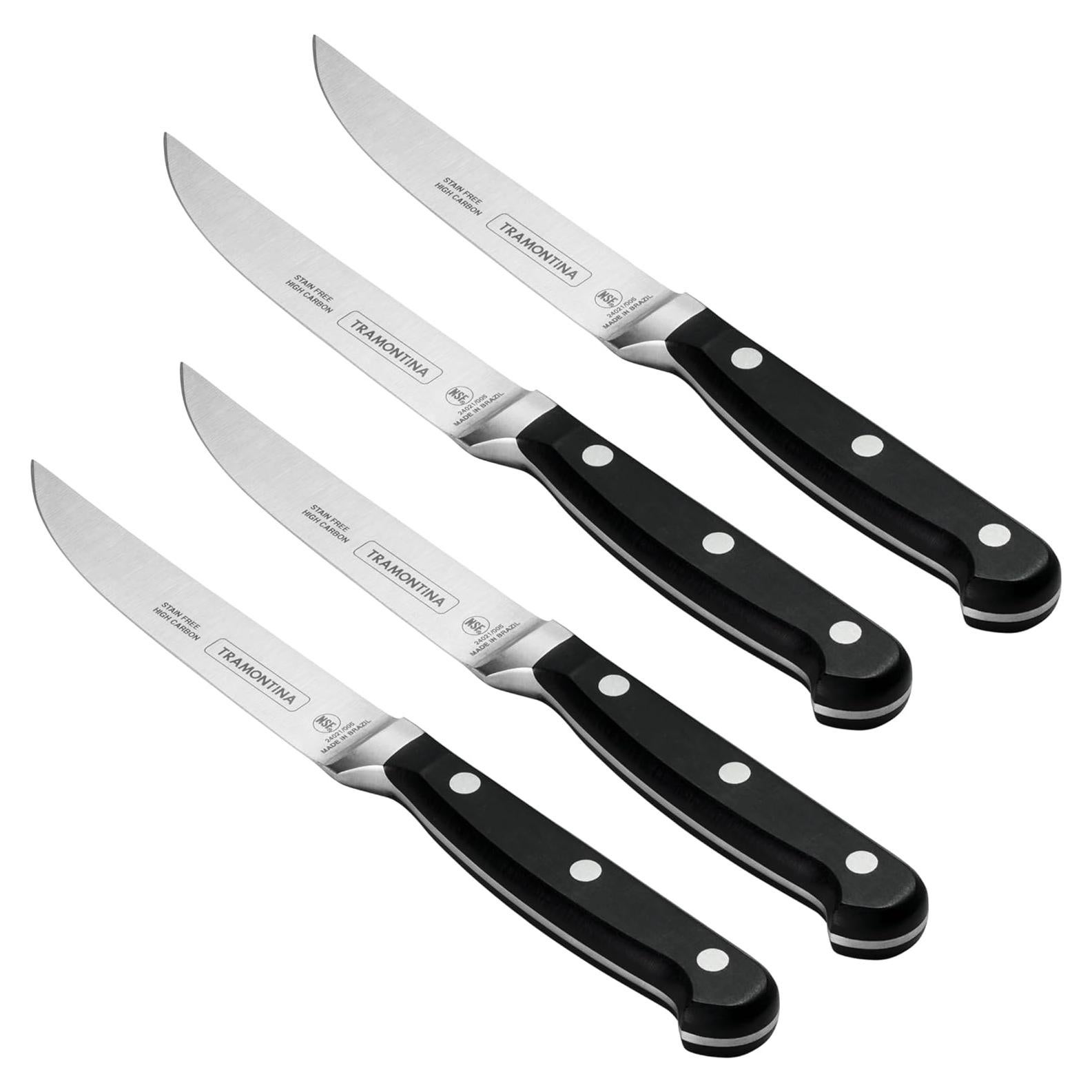 Juego de cuchillos de carne Tramontina Pro Series 4 piezas 12.7 cm
