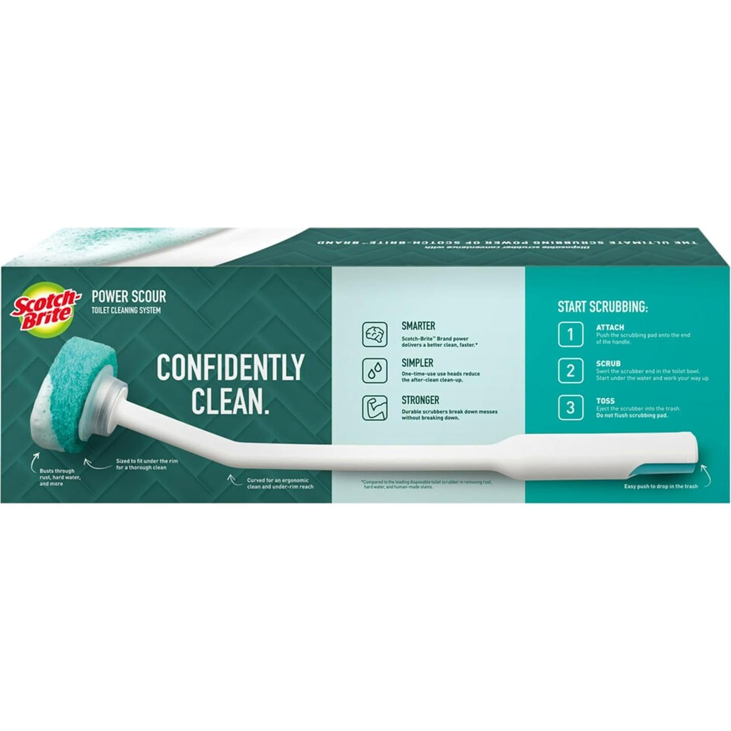 Limpiador de Inodoro Scotch-Brite Power Scour con 5 Recargas