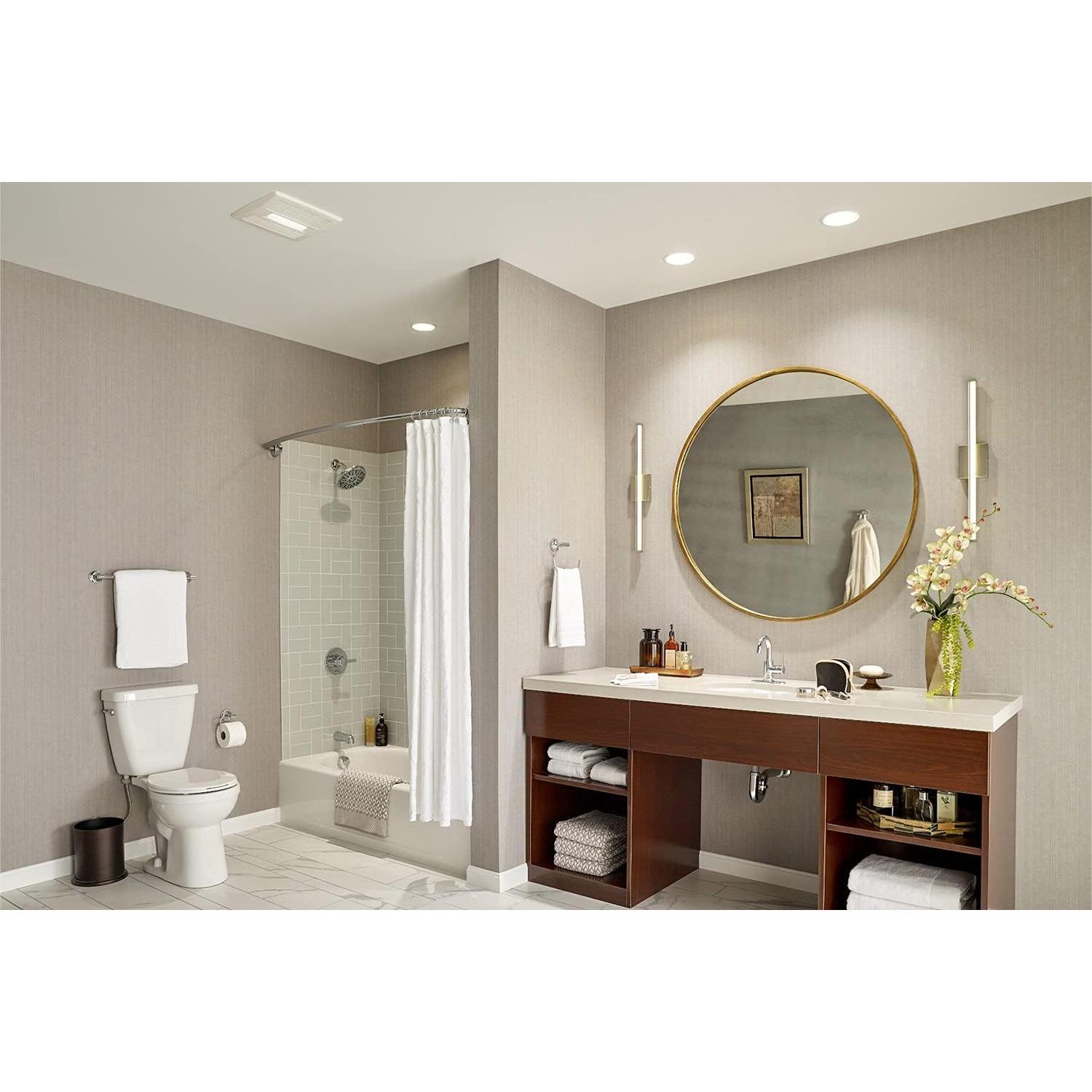 Ventilador de Escape Broan-NuTone AE110L con Luz LED 110 CFM