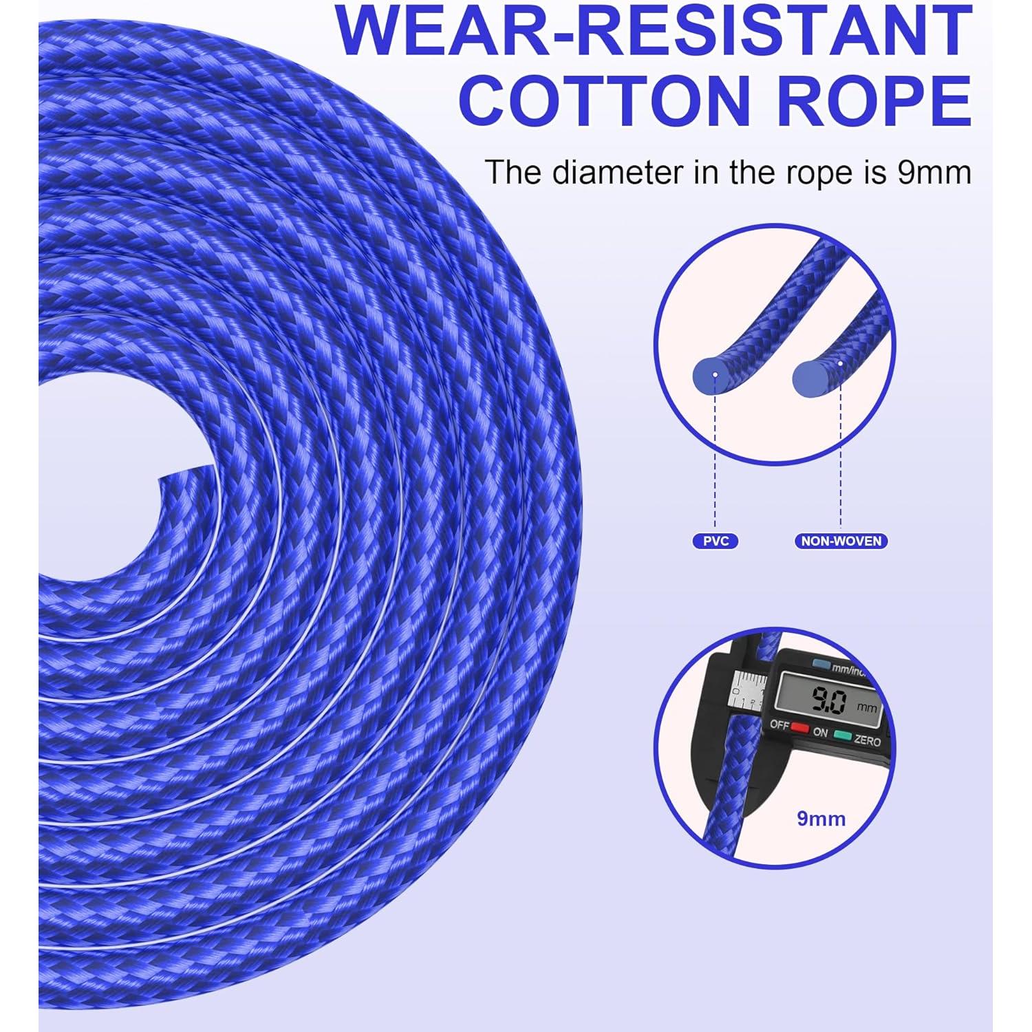 Cuerda de Saltar Ajustable Crhoeiq para Ejercicio y Fitness