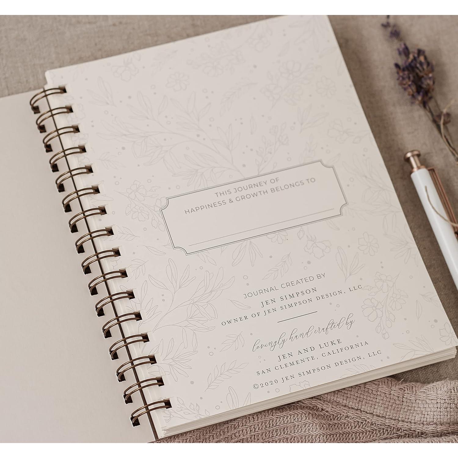 Diario Guiado de Felicidad Jen Simpson 12.7x20.3 cm Chai Latte