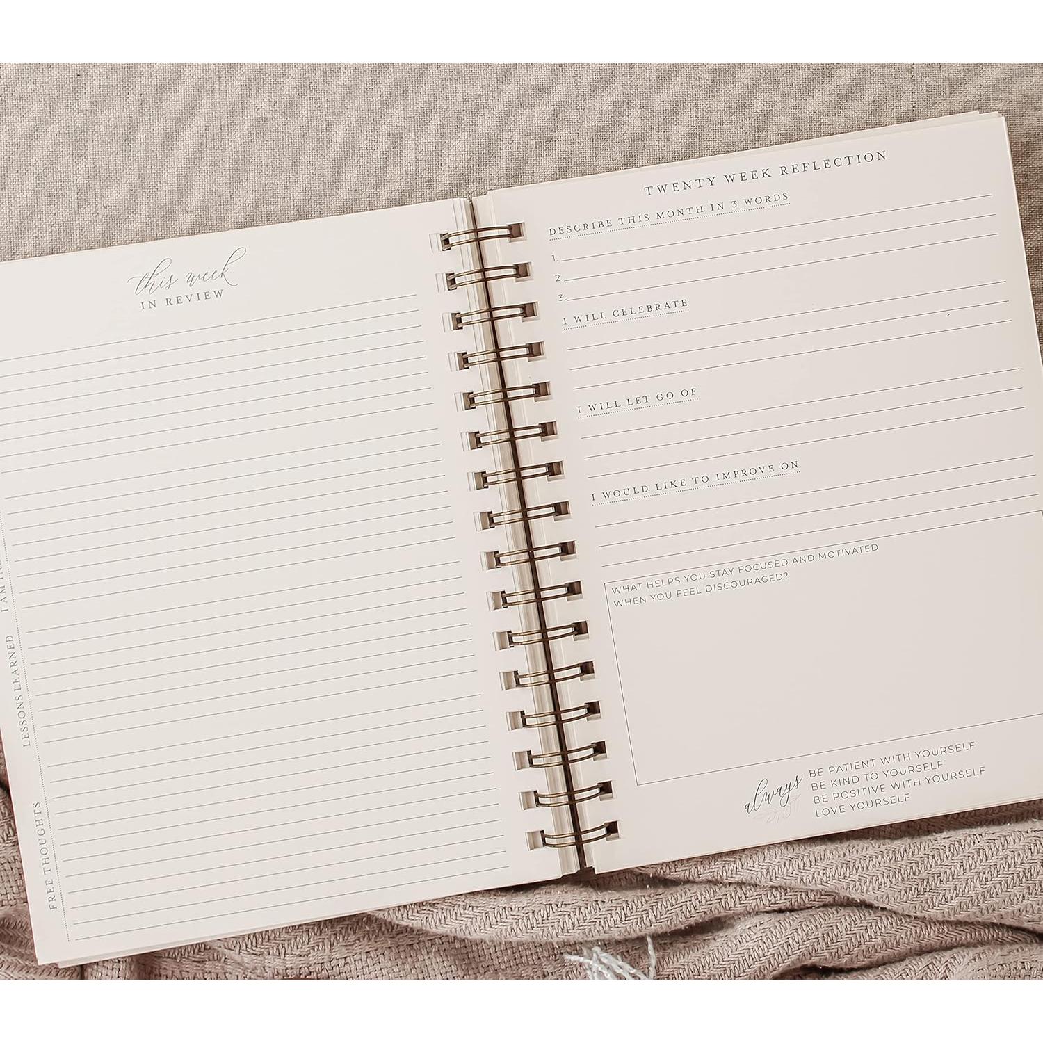 Diario Guiado de Felicidad Jen Simpson 12.7x20.3 cm Chai Latte