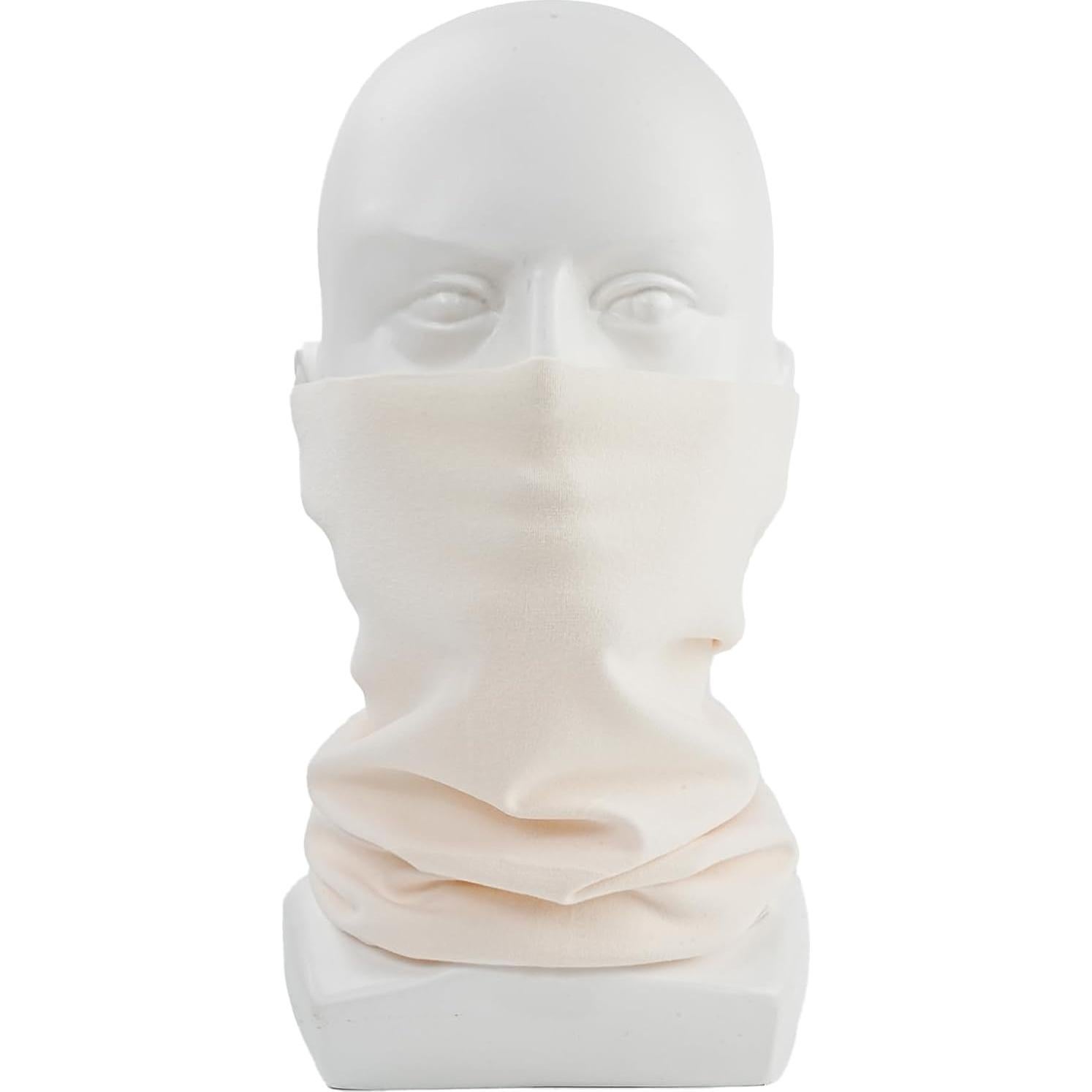 Calentador de Cuello Sheverch Unisex Doble Capa Beige