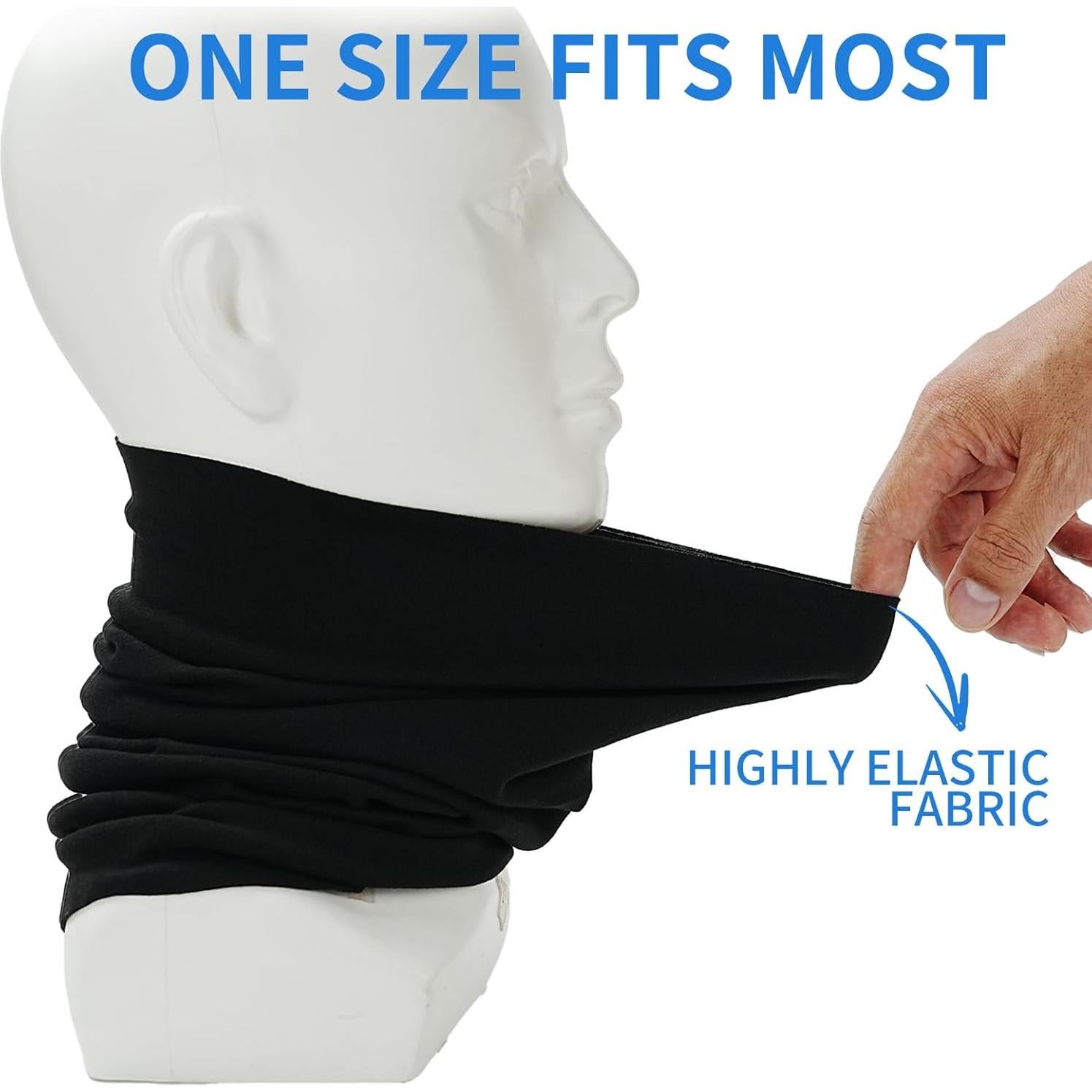 Calentador de Cuello Sheverch Unisex Doble Capa Beige