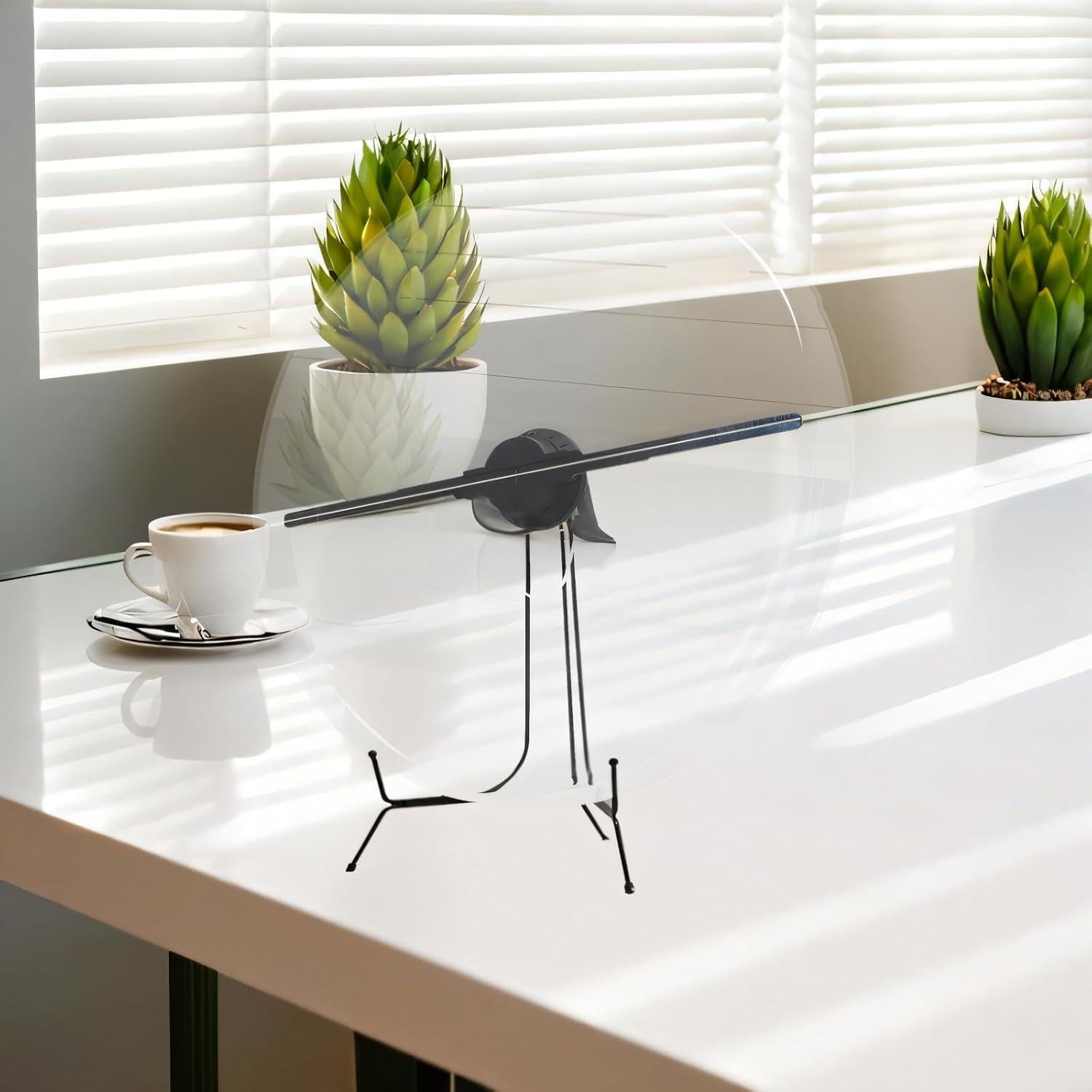 Ventilador Holográfico 3D Missyou 45CM con Control Remoto