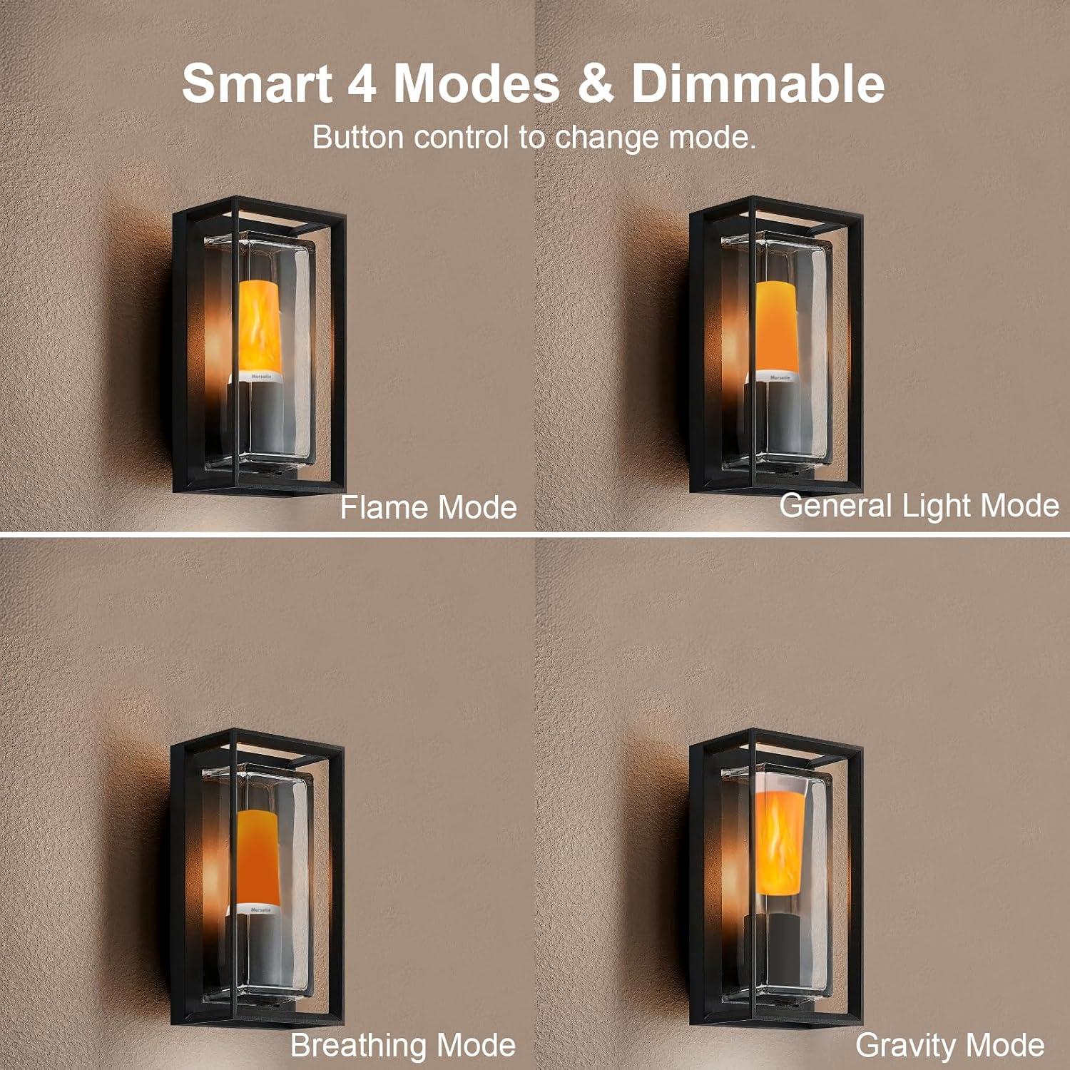 Luz LED de Llama Morsatie Recargable 1 PCS 5.9x13cm Impermeable