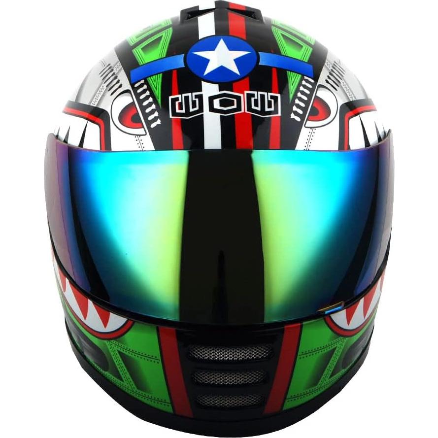 Casco Completo 1Storm HKY-B15 para Niños Negro Brillante