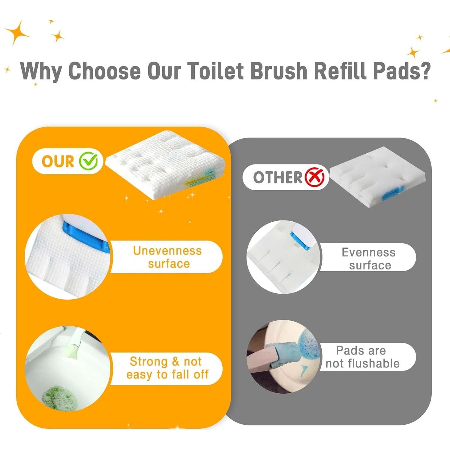 Recargas de Limpiador de Inodoro CARZEXSUC 48 Unidades Aroma Cítrico