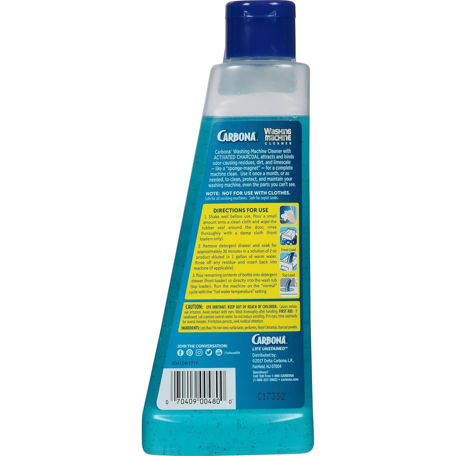 Limpiador de Lavadora Carbona 248 ml | Carbón Activado