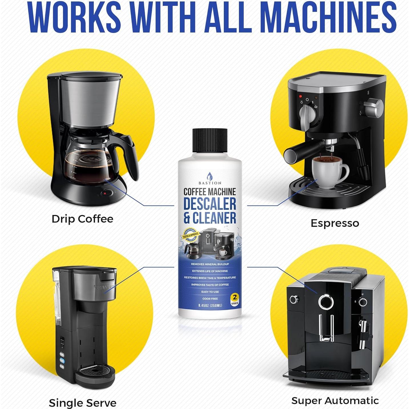 Desincrustante Líquido Bastion 236.59 ml para Cafeteras