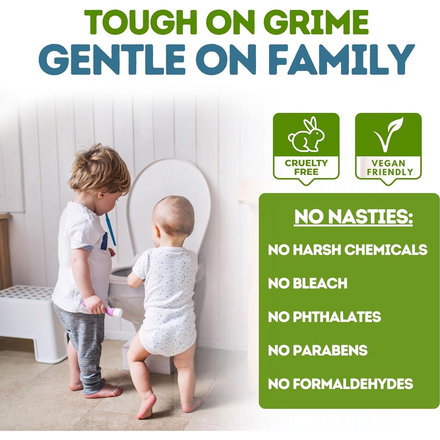 Combo Hojas y Tabletas Limpiadoras Bubbleburps 64 Unidades