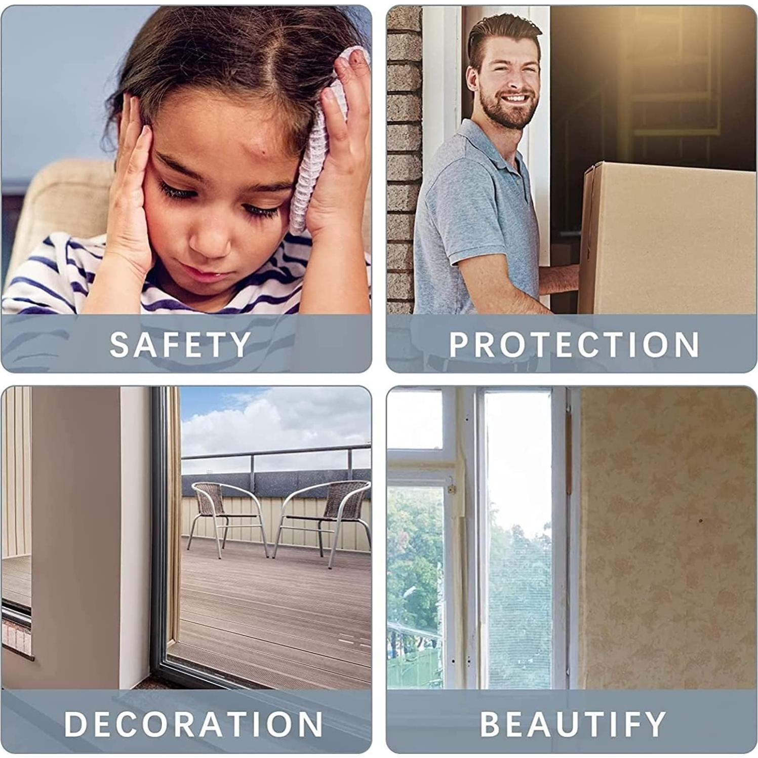 Protector de Esquina de Pared Transparente Apoctsddo 2 PCS 4 cm