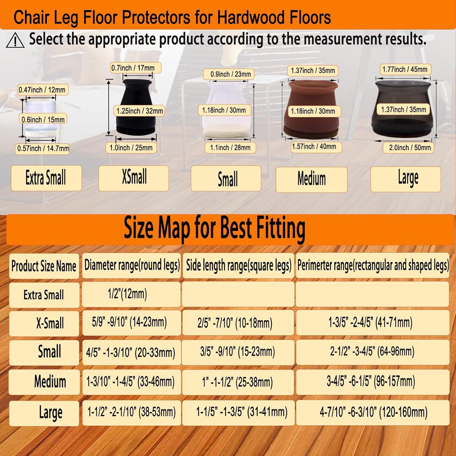 Protectores de Piso de Silicona Simpracon 16 PCS para Patas de Silla